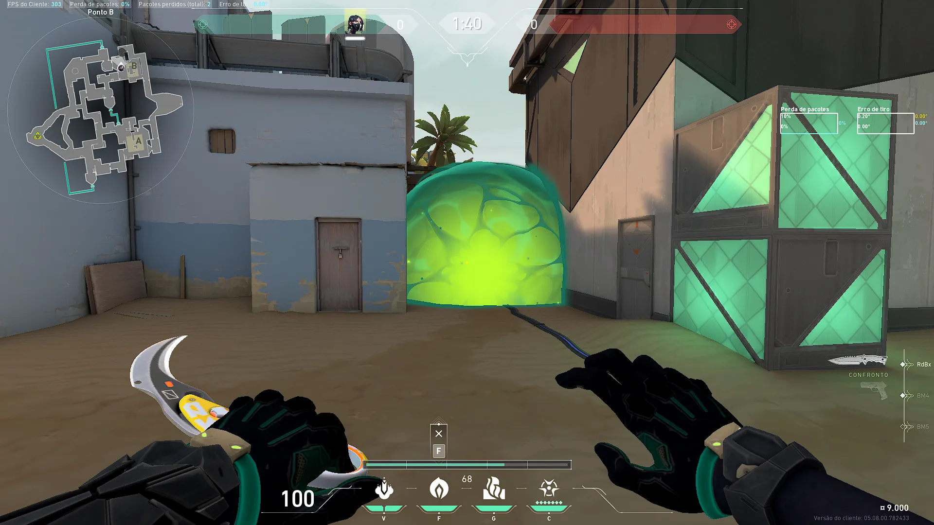 Viper Poison Cloud on Bind Attack Site B — step 4 of 4: Result