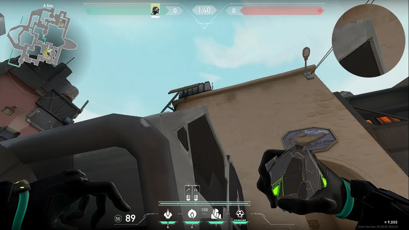Viper Poison Cloud on Bind Defense Site A — step 2 of 3: Aim — line up the shot