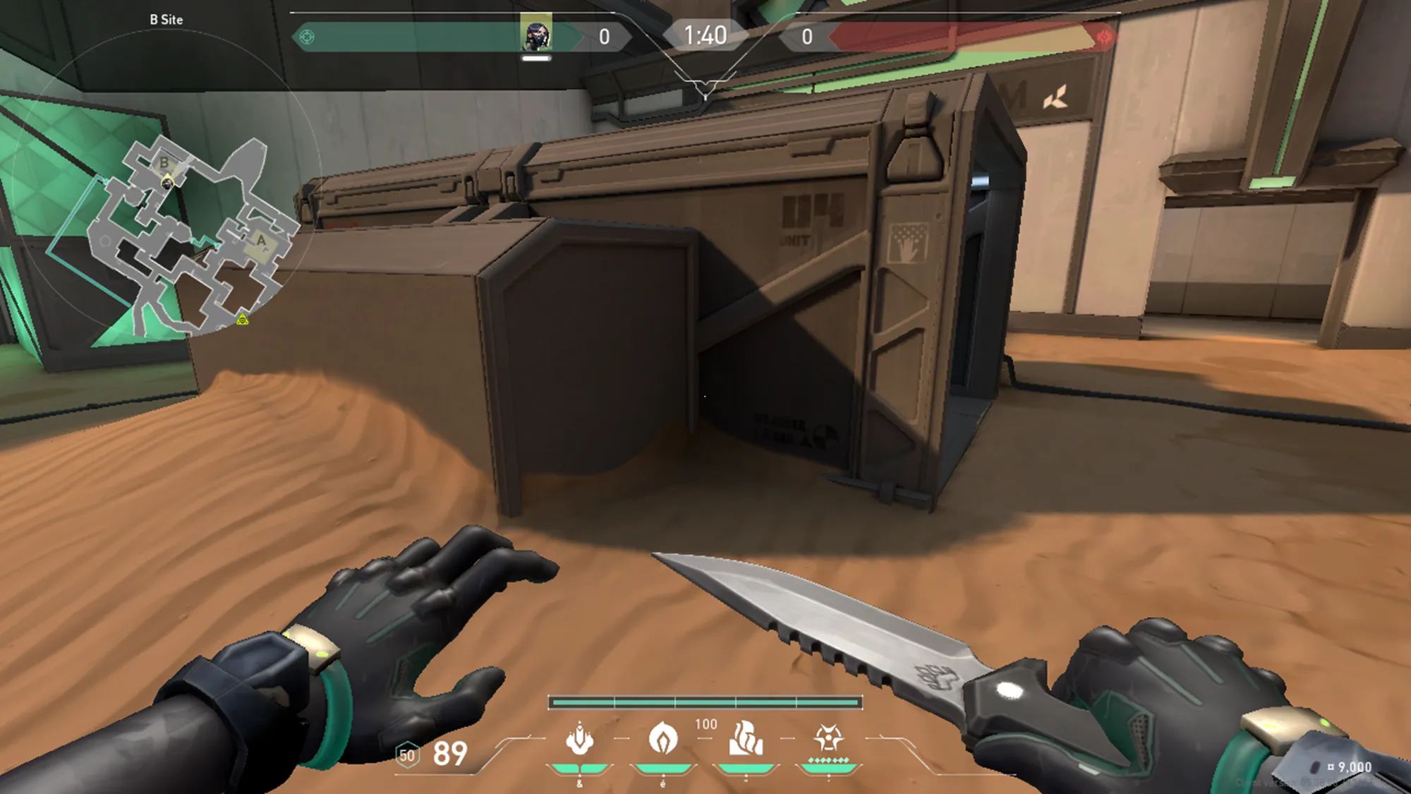 Viper Poison Cloud on Bind Defense Site B — step 1 of 3: Position — where to stand