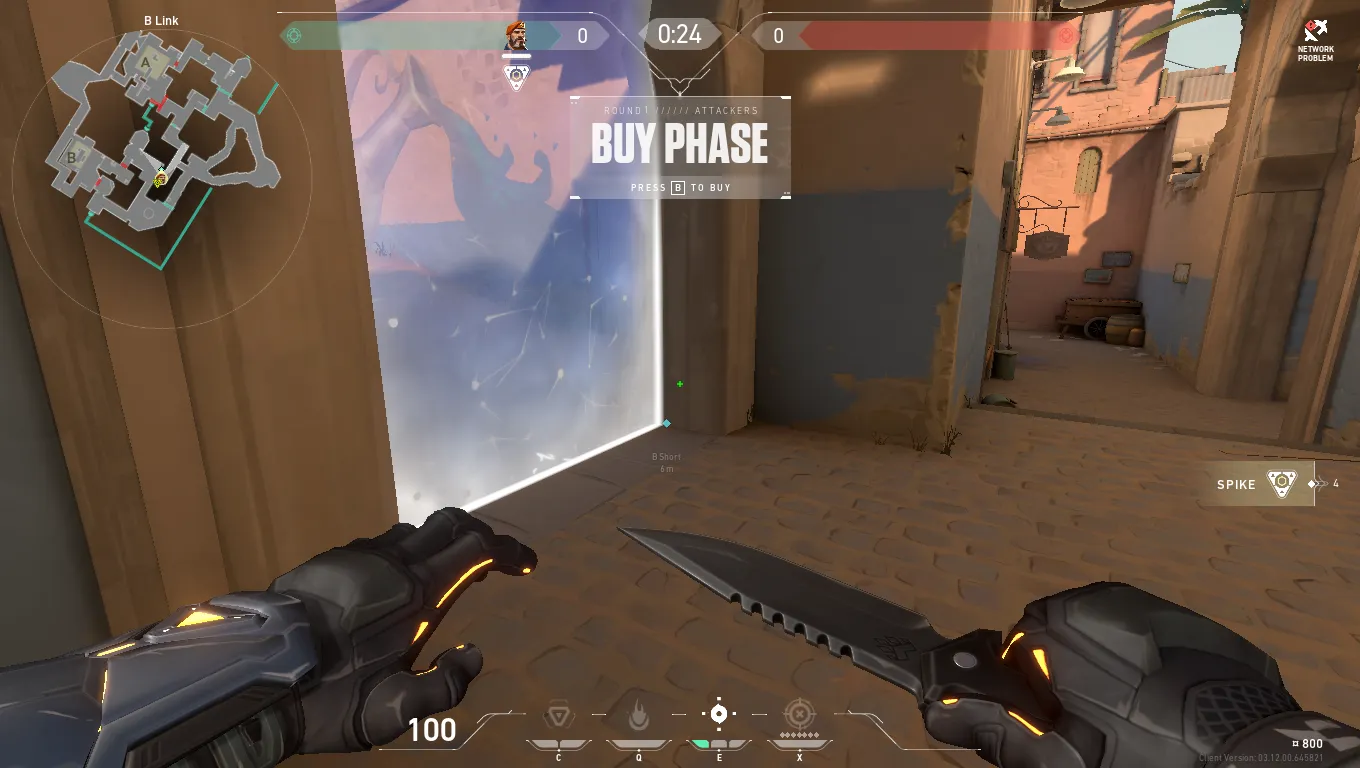 Brimstone Incendiary on Bind Attack Site B — step 1 of 3: Position — where to stand