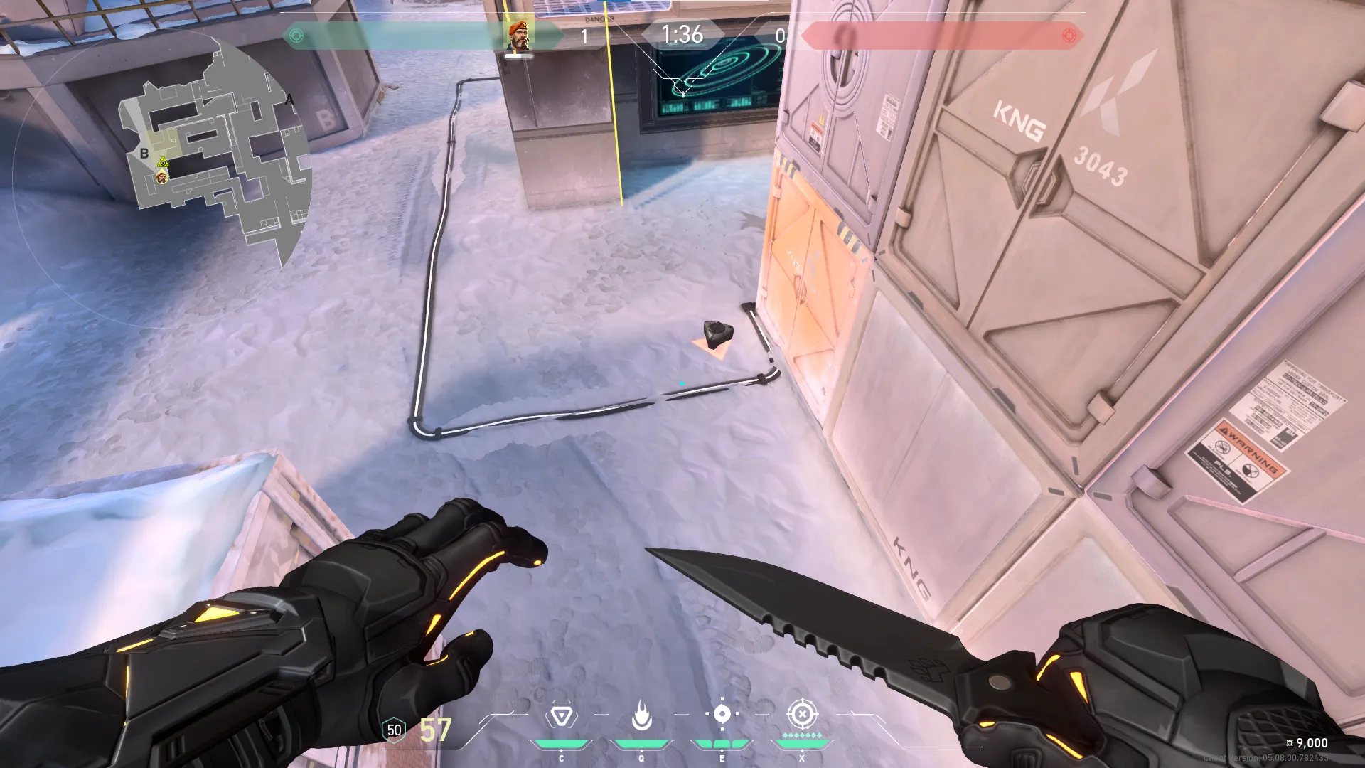 Brimstone Incendiary on Icebox Attack Site B — step 1 of 5: Position — where to stand