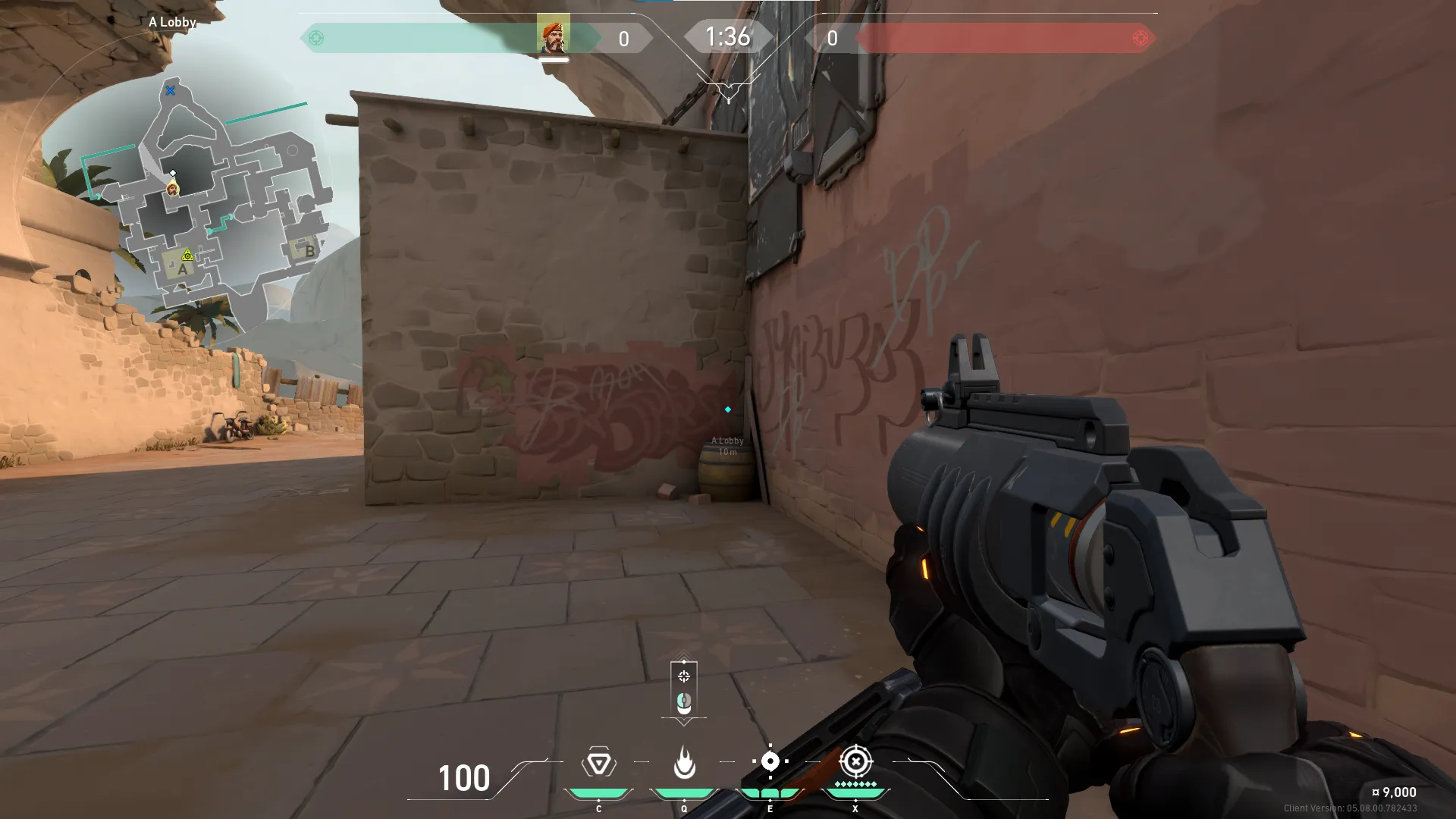 Brimstone Incendiary on Bind Attack Site A — step 2 of 4: Aim — line up the shot