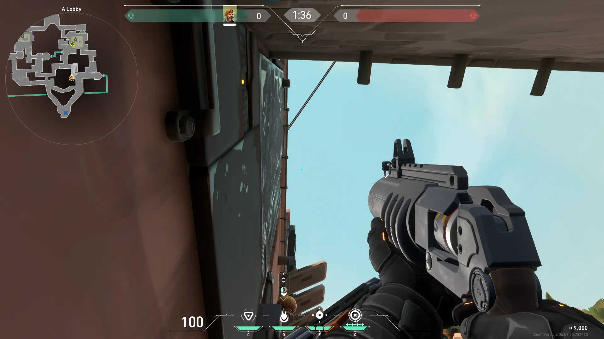 Brimstone Incendiary on Bind Attack Site A — step 3 of 4: Aim — line up the shot