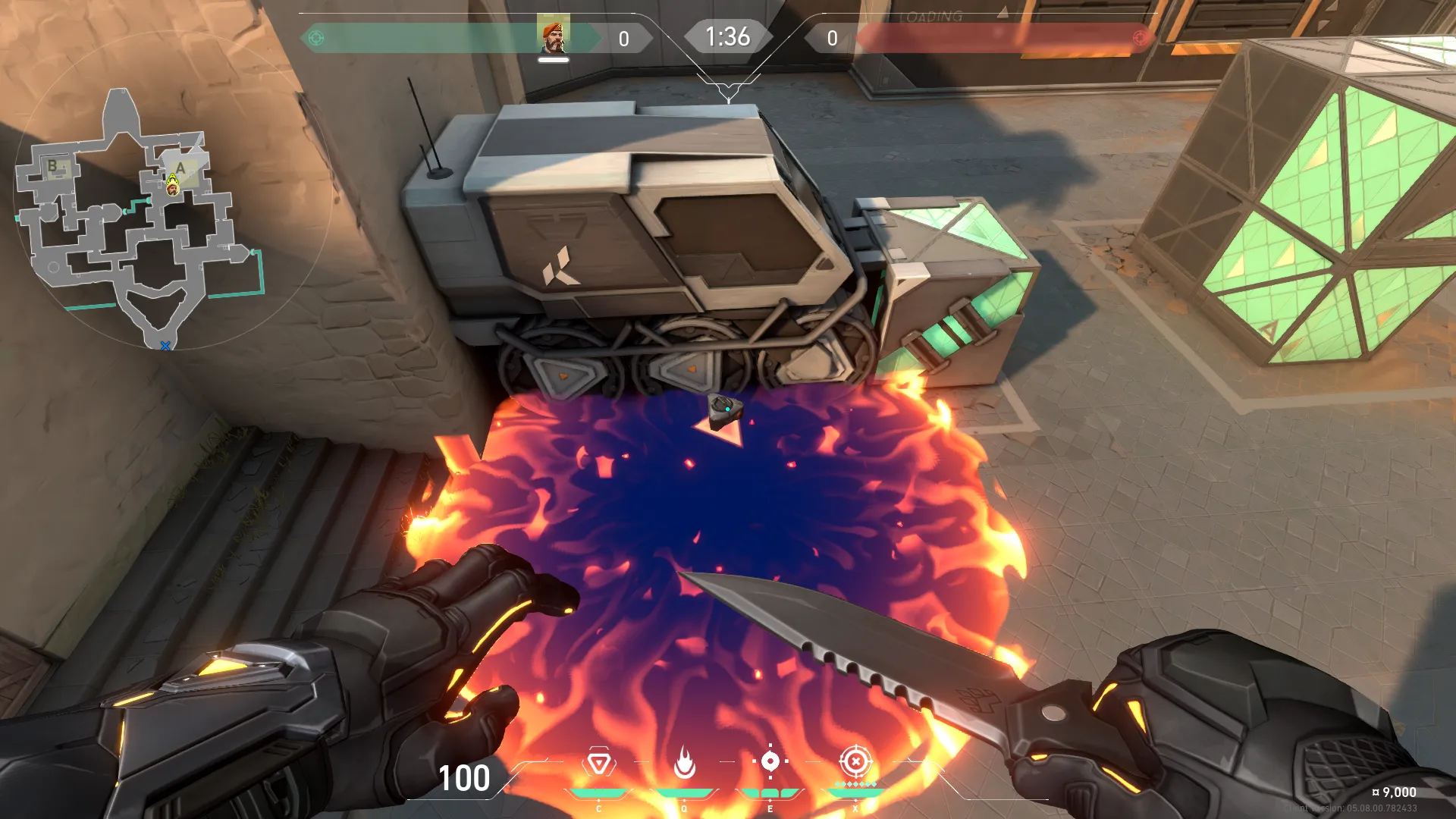 Brimstone Incendiary on Bind Attack Site A — step 4 of 4: Result