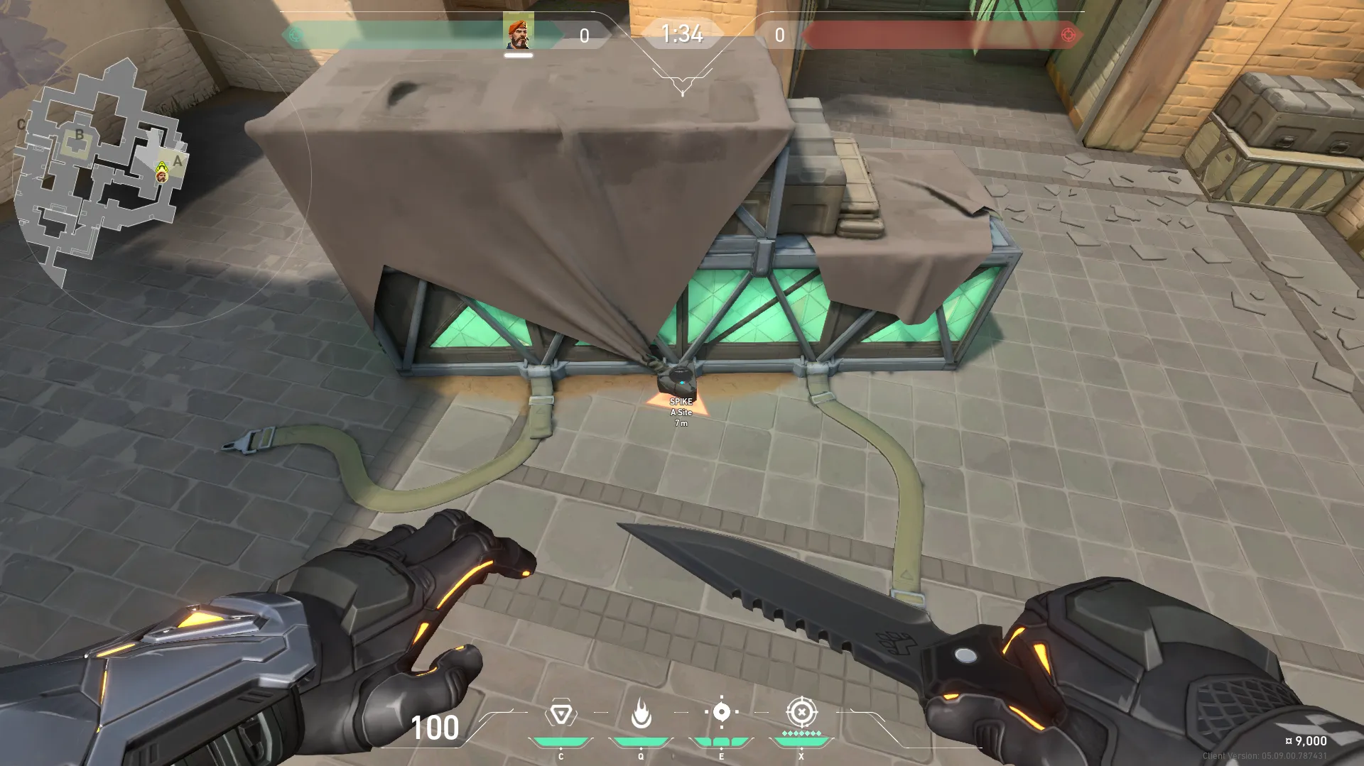 Brimstone Incendiary on Haven Attack Site A — step 1 of 4: Position — where to stand