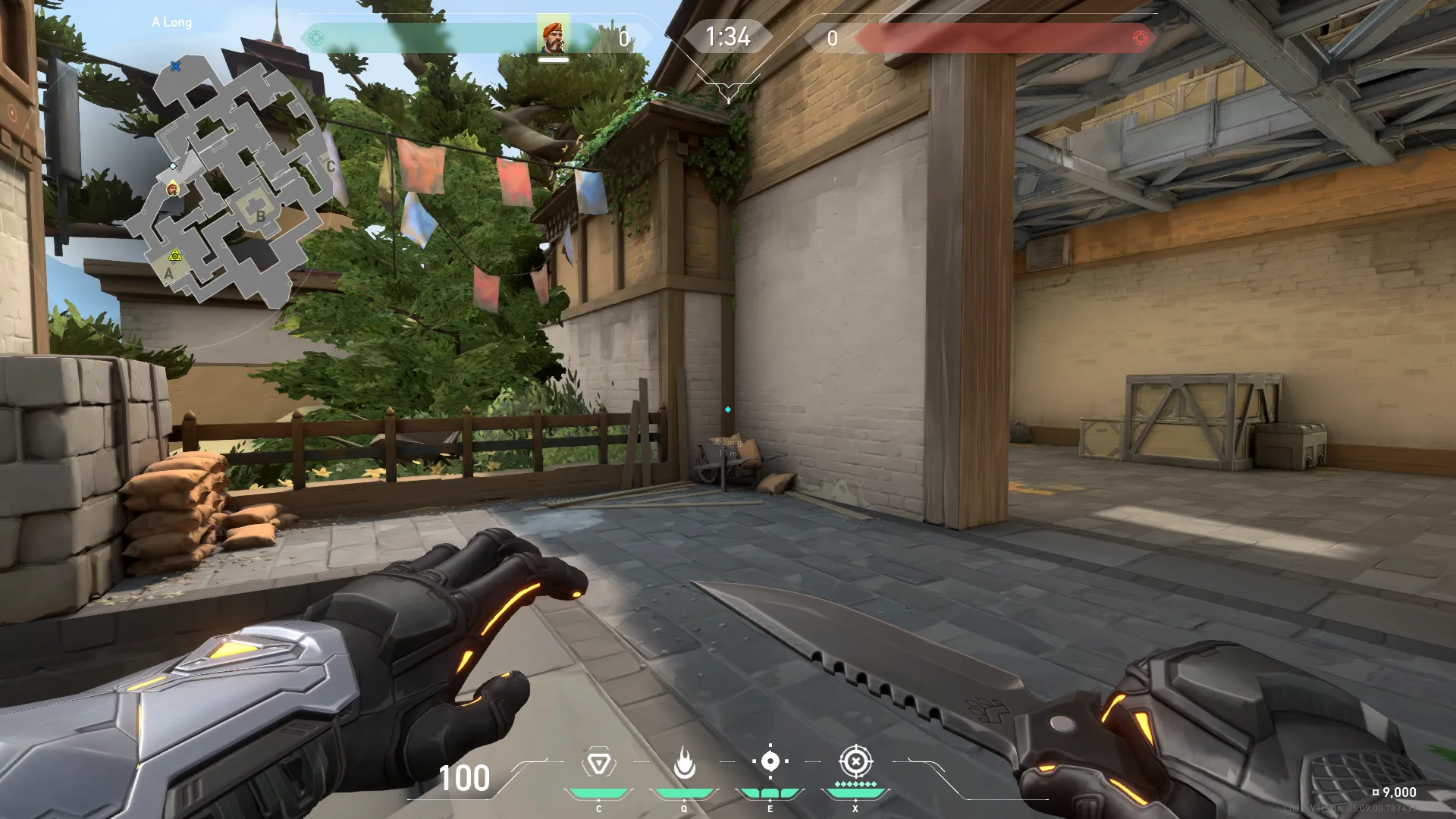 Brimstone Incendiary on Haven Attack Site A — step 2 of 4: Aim — line up the shot
