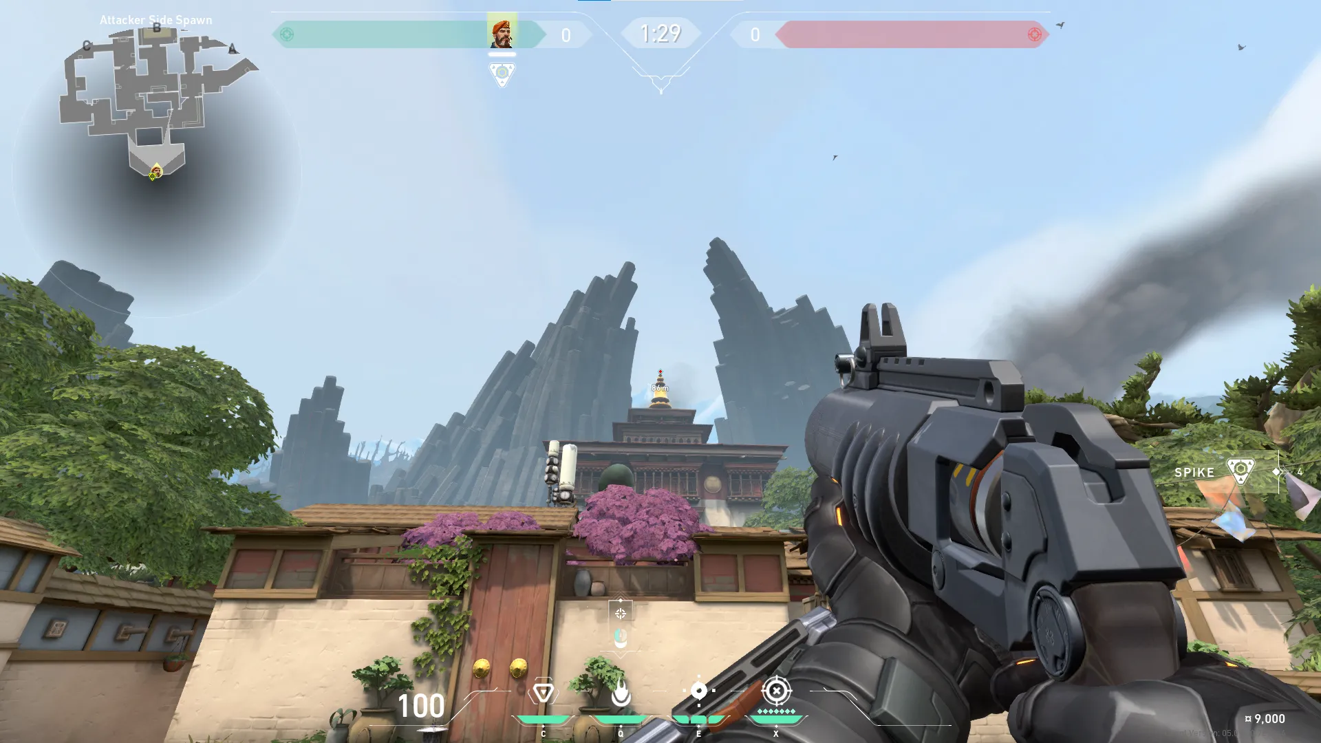 Brimstone Incendiary on Haven Attack Site B — step 3 of 4: Aim — line up the shot