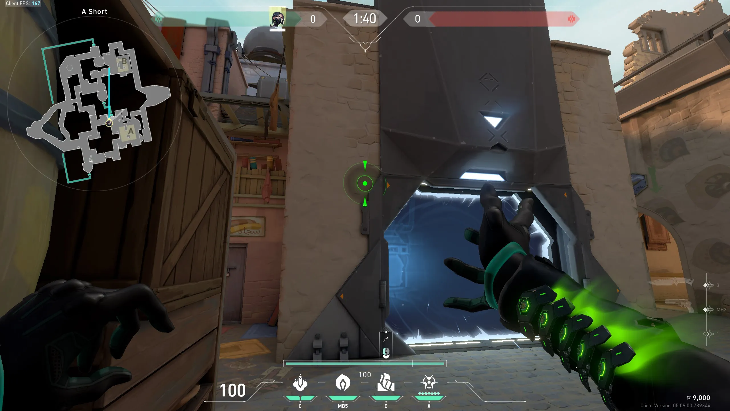 Viper Toxic Screen on Bind Defense Site B — step 3 of 4: Aim — line up the shot