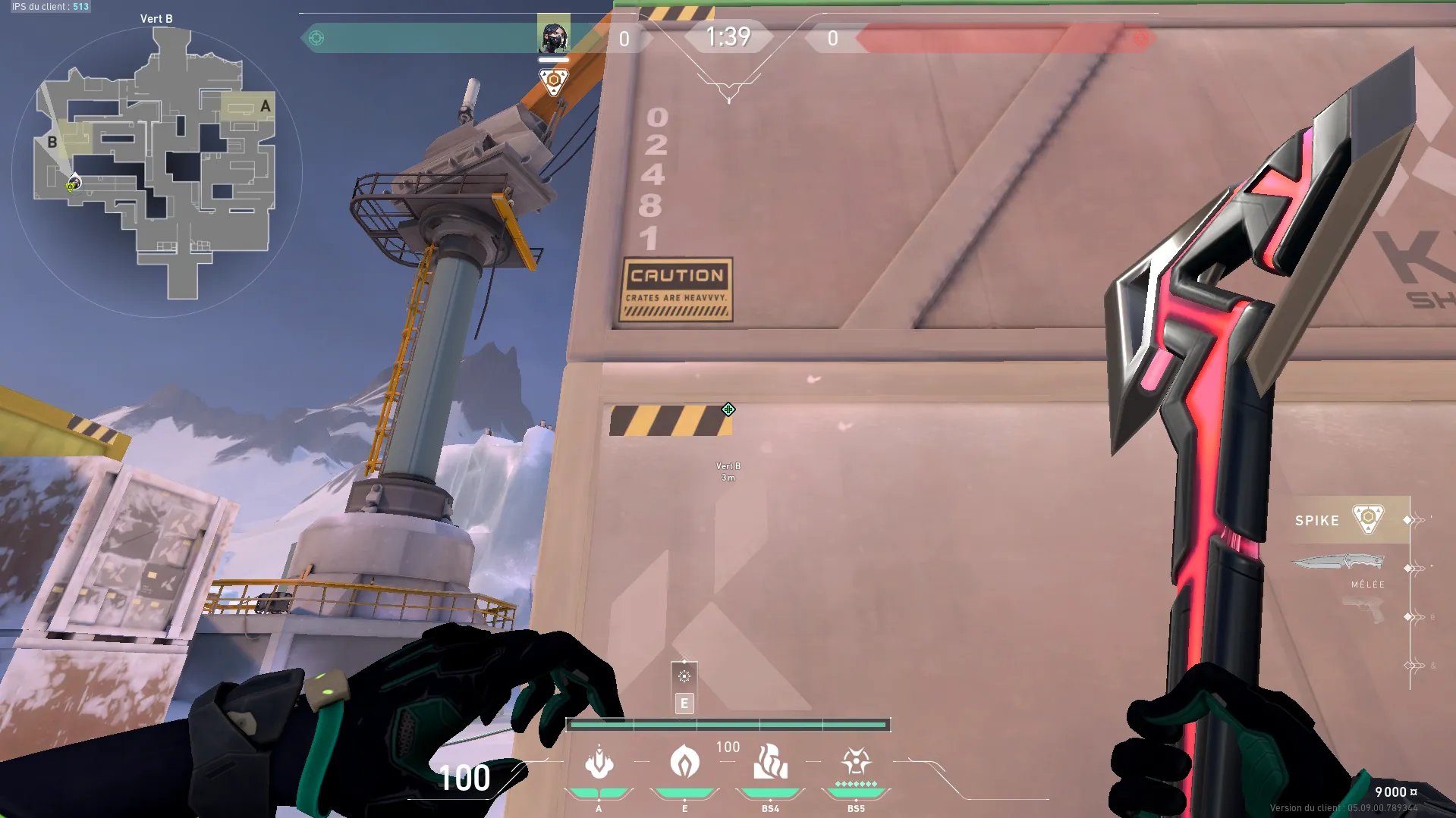 Viper Poison Cloud on Icebox Attack Site B — step 2 of 3: Aim — line up the shot