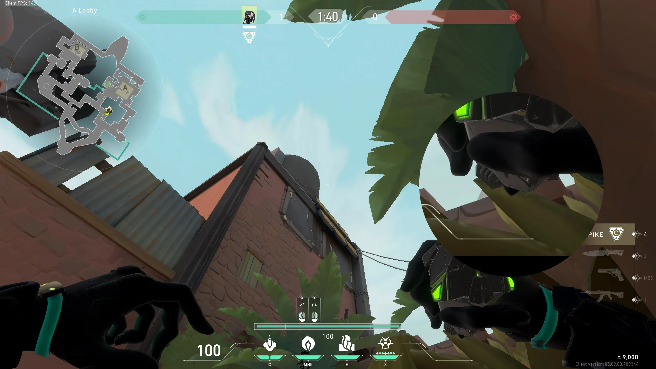 Viper Poison Cloud on Bind Attack Site A — step 2 of 3: Aim — line up the shot