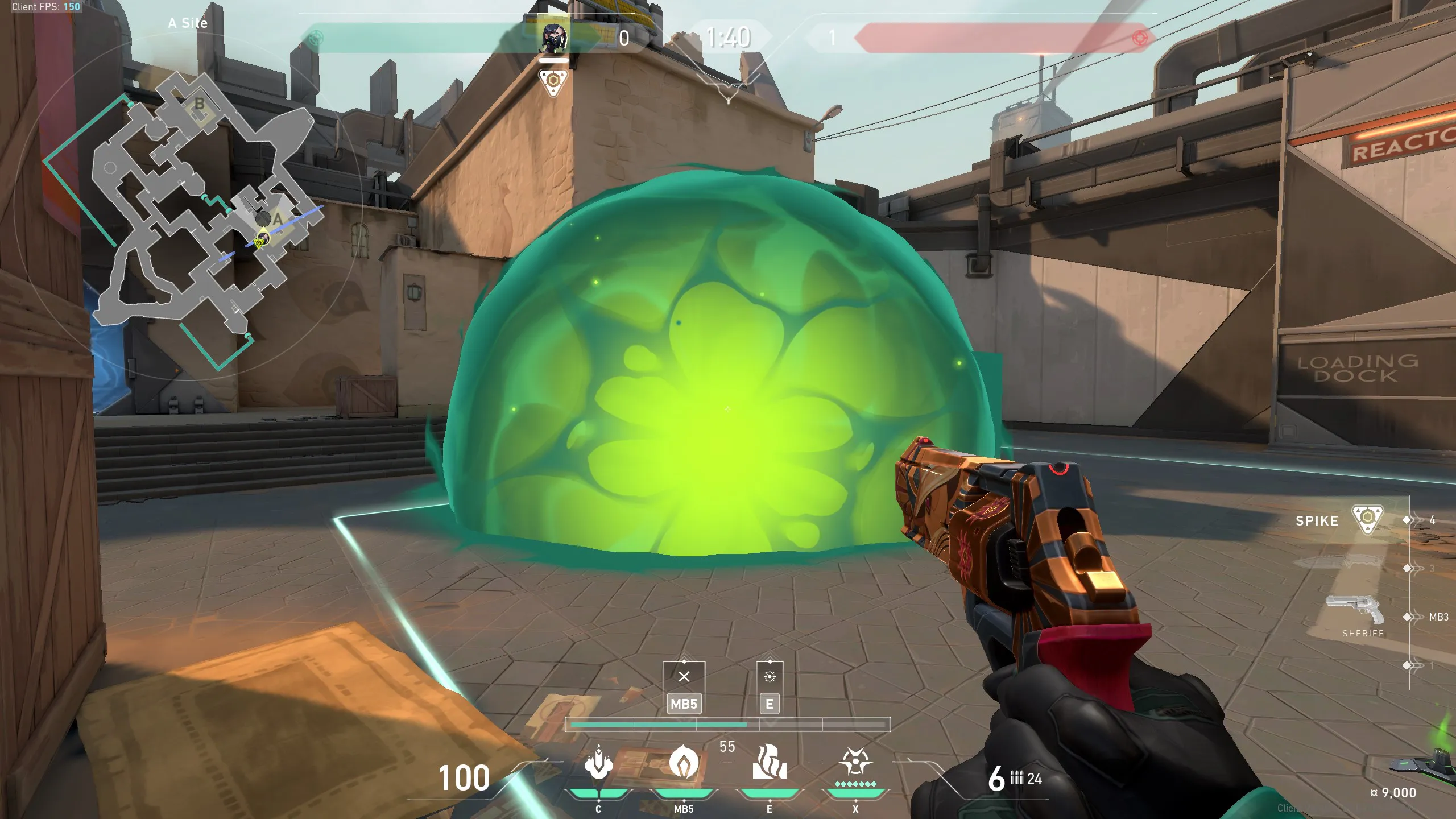 Viper Poison Cloud on Bind Attack Site A — step 3 of 3: Result