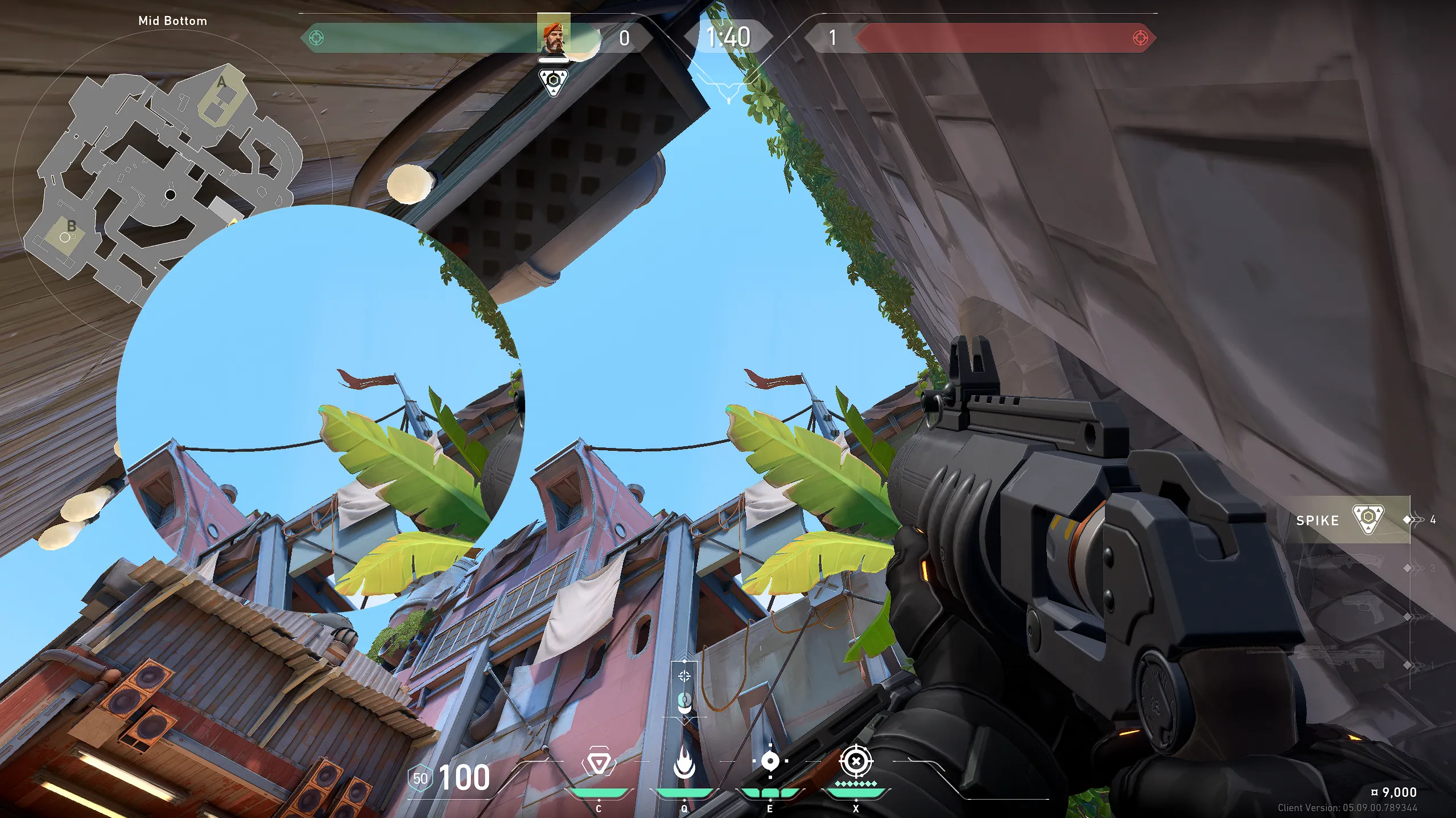 Brimstone Incendiary on Breeze Attack Site A — step 2 of 3: Aim — line up the shot