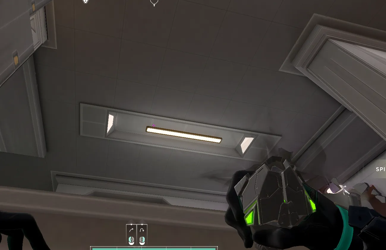 Viper Poison Cloud on Icebox Attack Site A — step 2 of 3: Aim — line up the shot