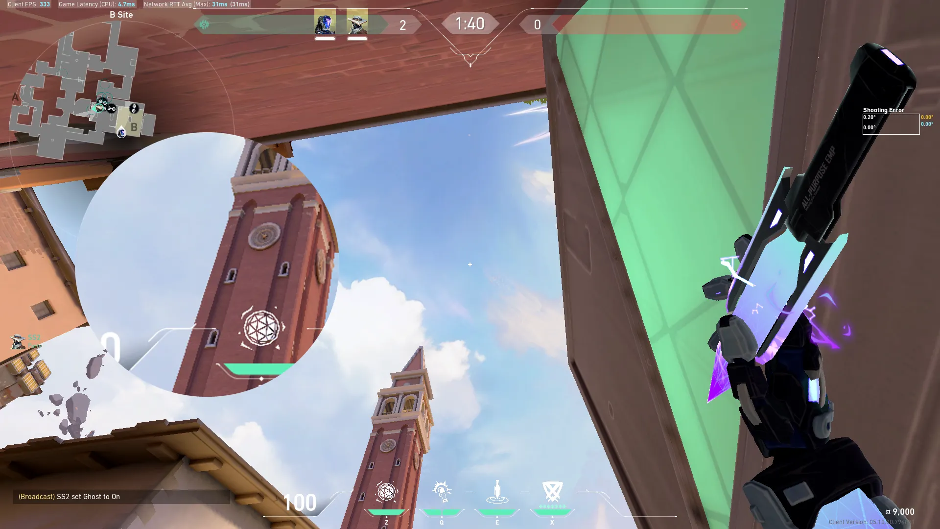 KAY/O Zero_Point on Ascent Defense Site B — step 1 of 2: Position — where to stand