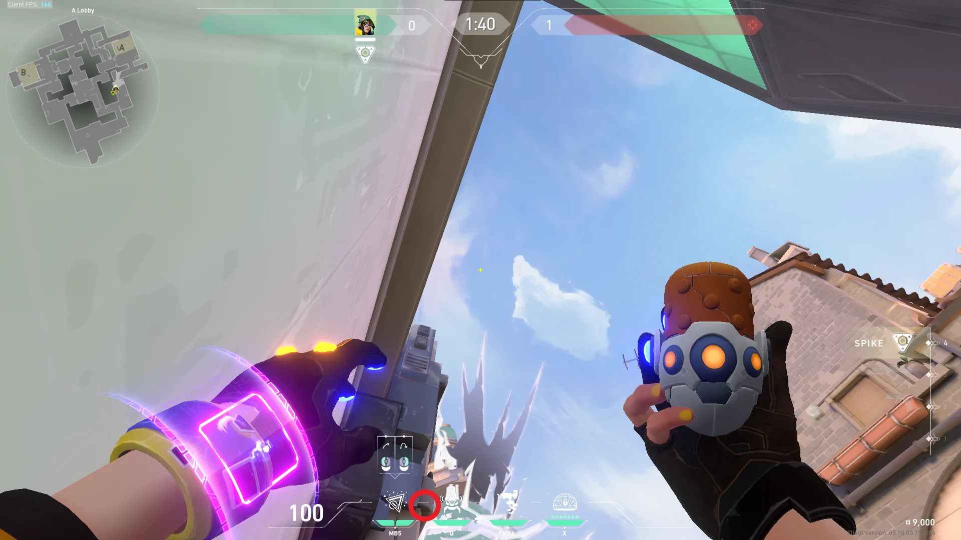 Killjoy Nanoswarm on Ascent Attack Site A — step 2 of 3: Aim — line up the shot