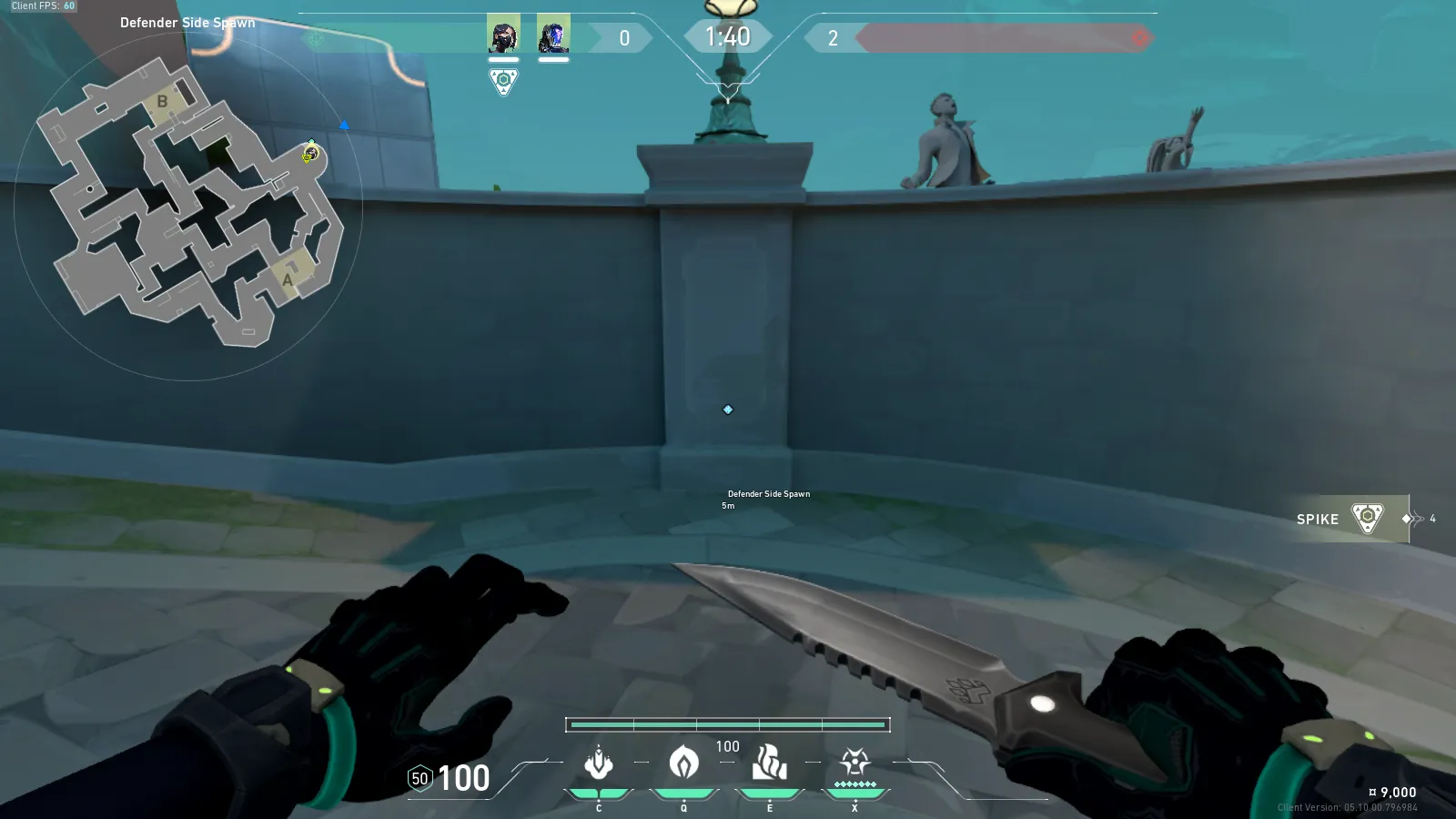 Viper Snake Bite on Pearl Defense Site A — step 1 of 3: Position — where to stand