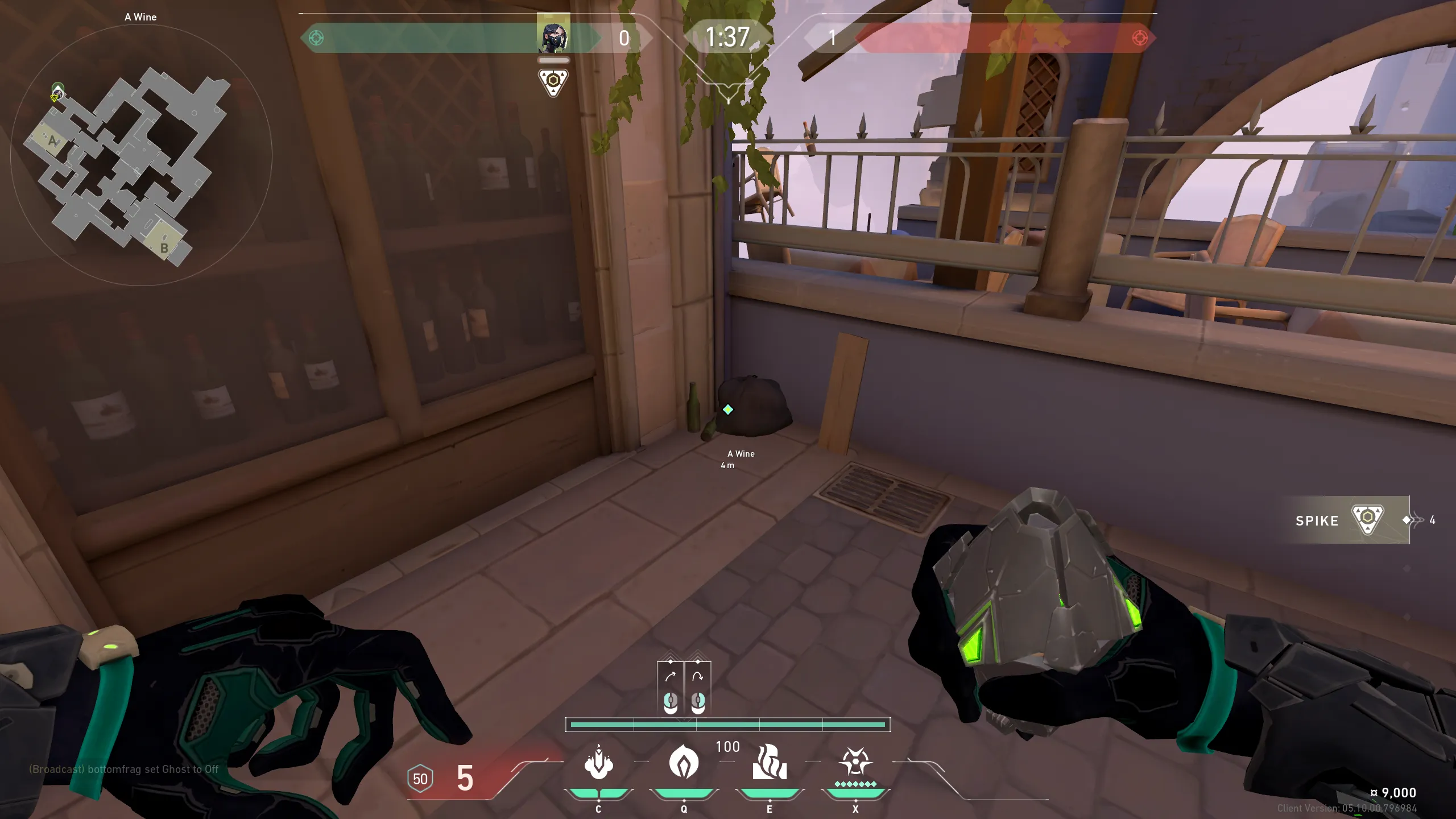 Viper Poison Cloud on Ascent Attack Site A — step 1 of 3: Position — where to stand