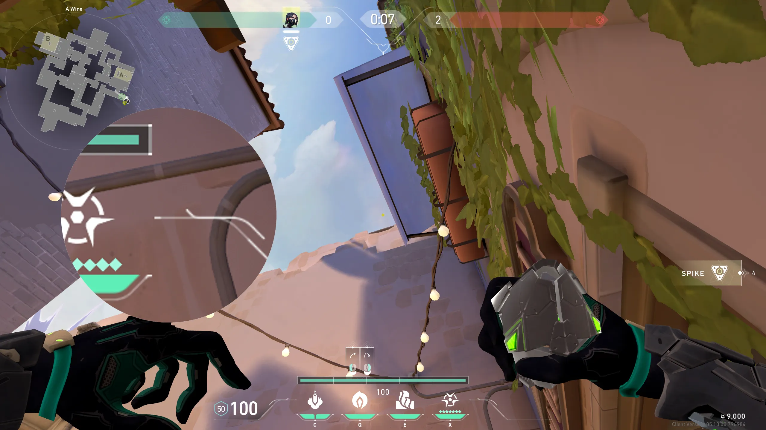 Viper Poison Cloud on Ascent Attack Site A — step 2 of 3: Aim — line up the shot