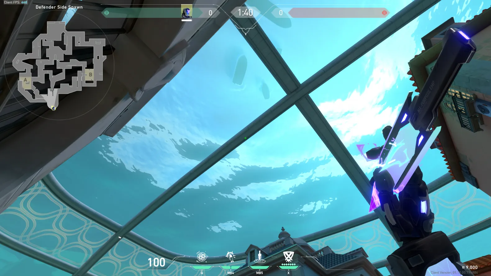 KAY/O Zero_Point on Pearl Defense Site A — step 2 of 3: Aim — line up the shot