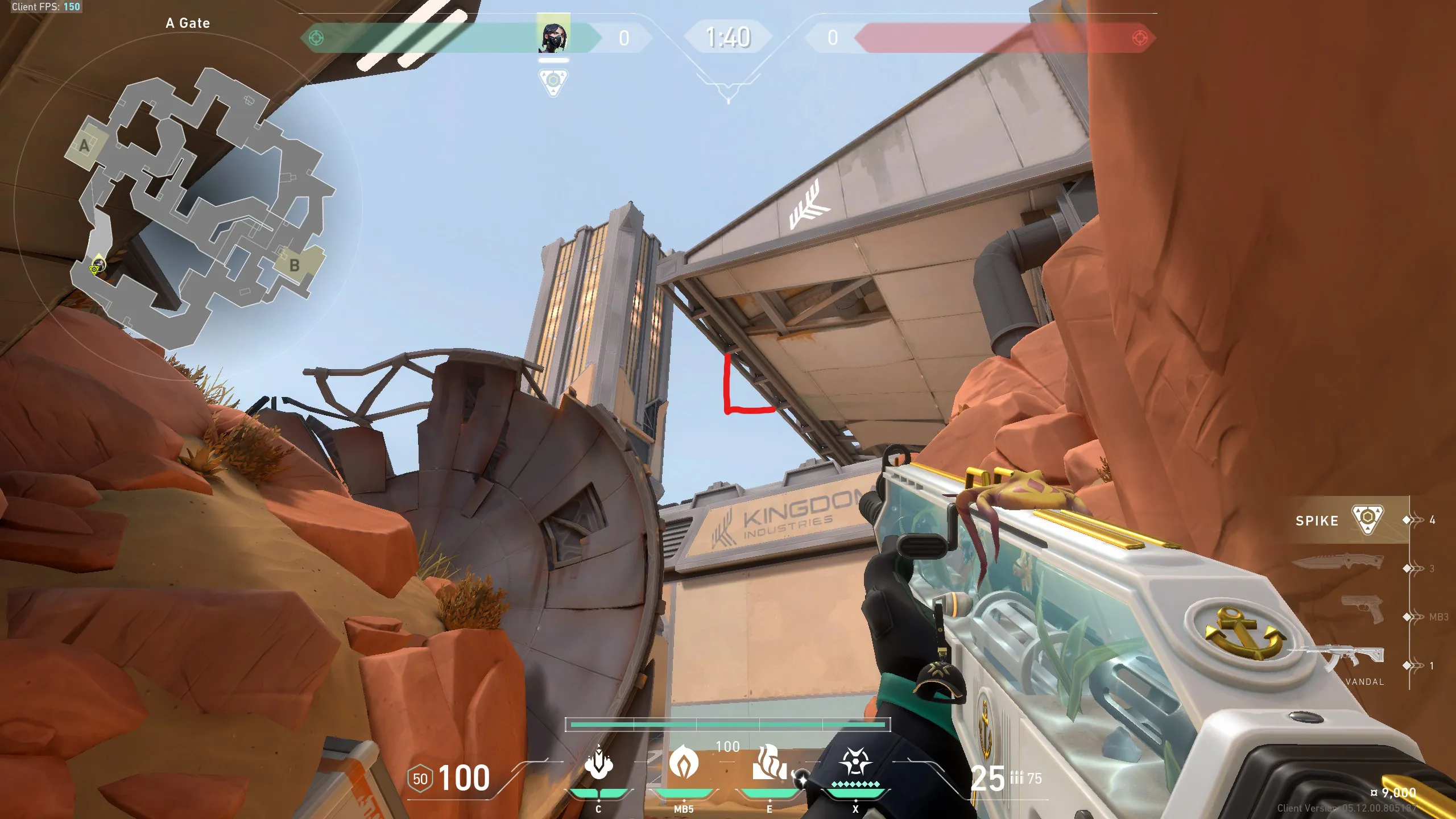 Viper Snake Bite on Fracture Defense Site A — step 2 of 5: Aim — line up the shot