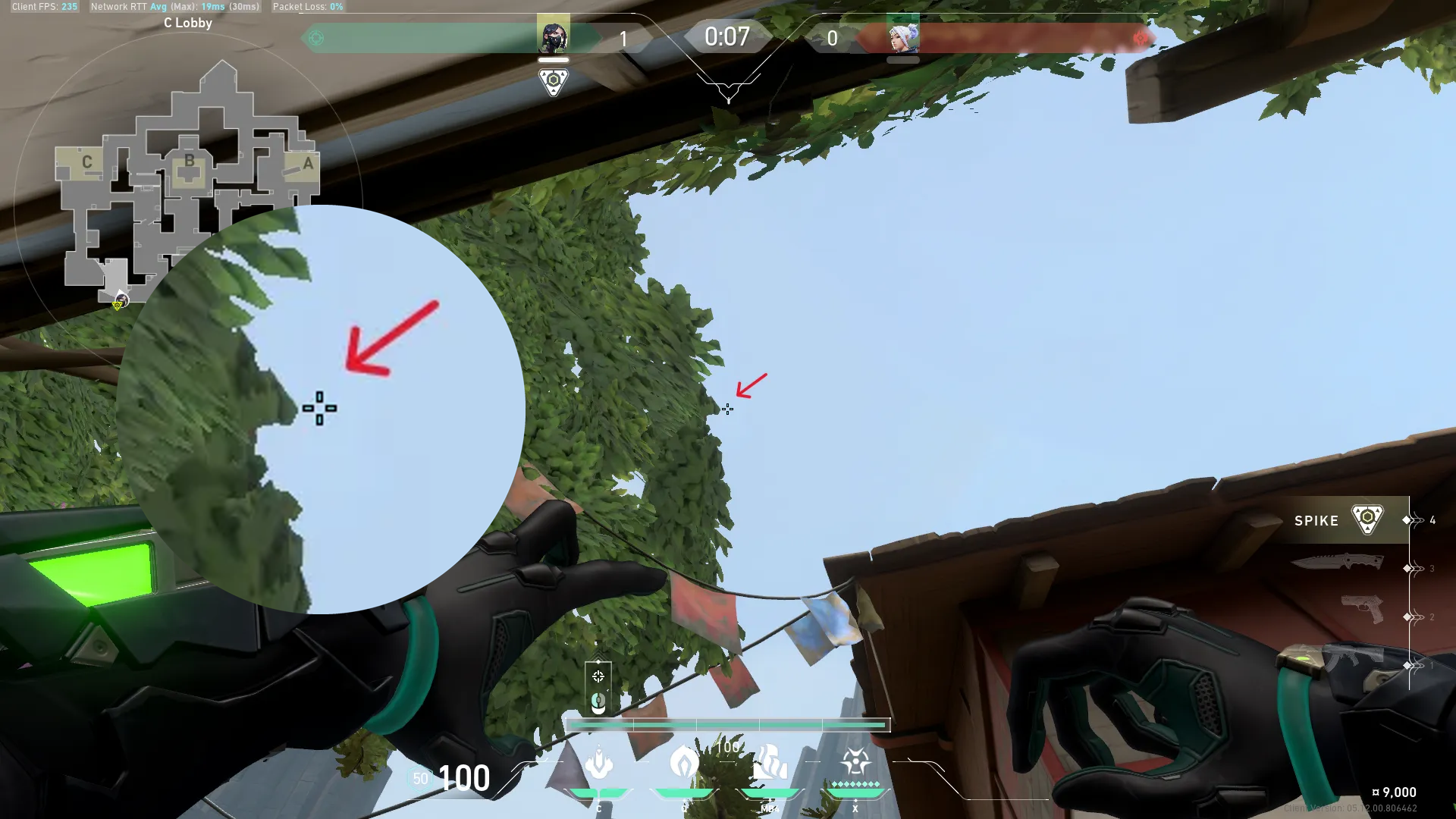 Viper Snake Bite on Haven Attack Site C — step 2 of 3: Aim — line up the shot