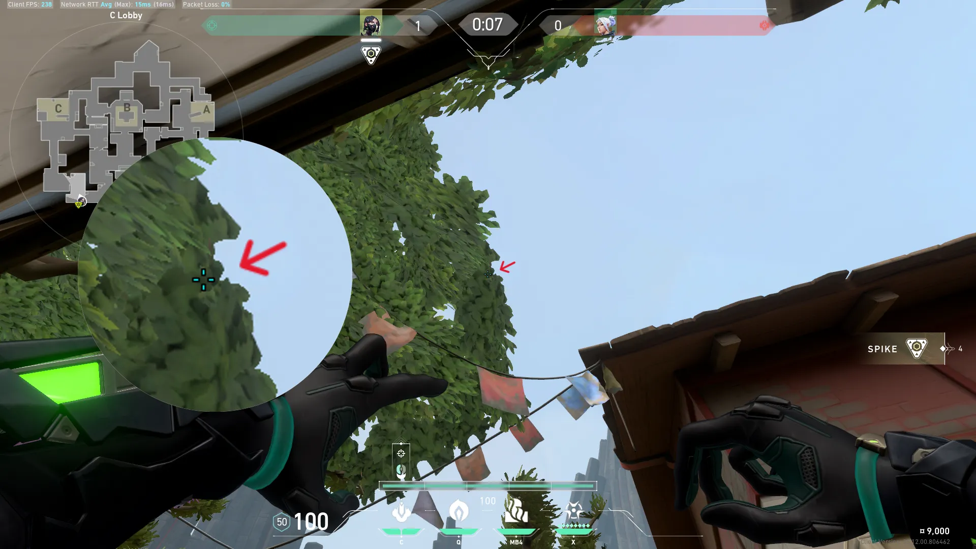 Viper Snake Bite on Haven Attack Site C — step 2 of 3: Aim — line up the shot