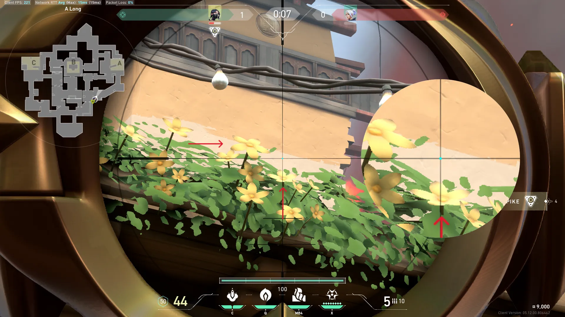 Viper Poison Cloud on Haven Attack Site A — step 2 of 4: Aim — line up the shot