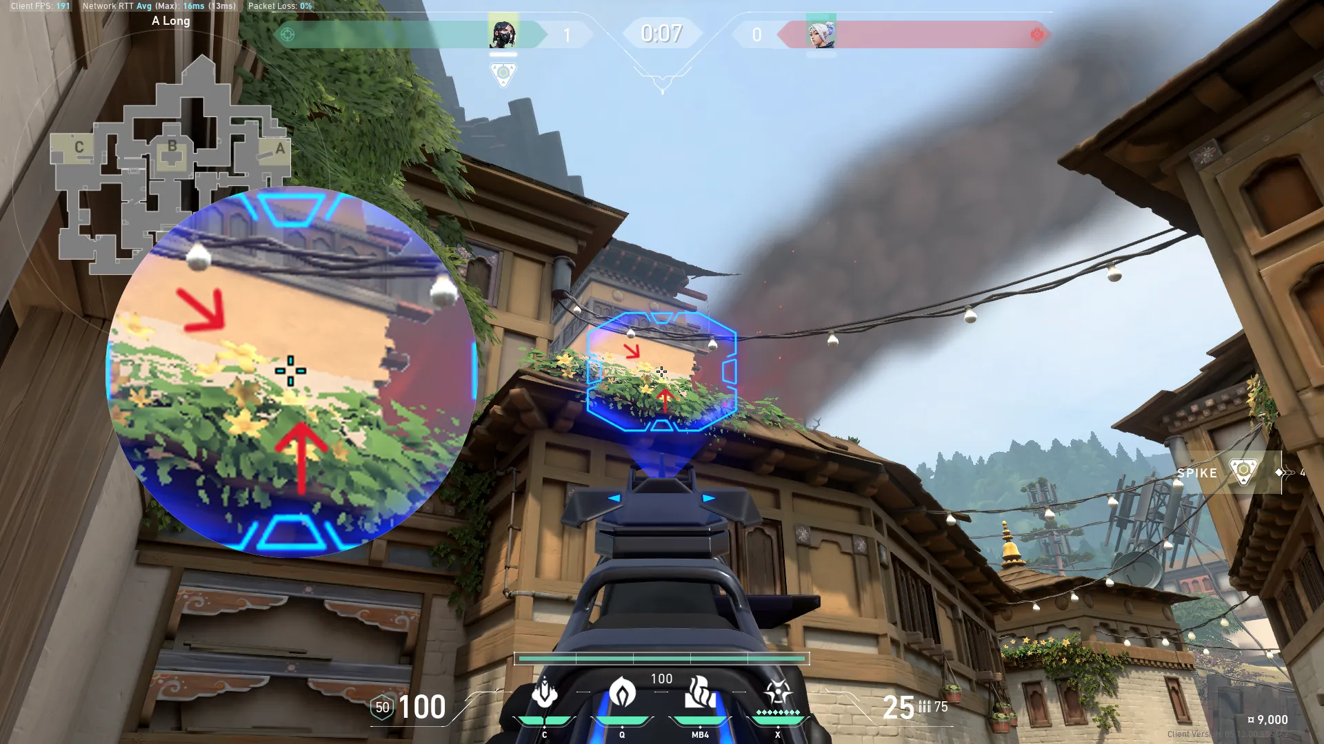 Viper Poison Cloud on Haven Attack Site A — step 3 of 4: Aim — line up the shot