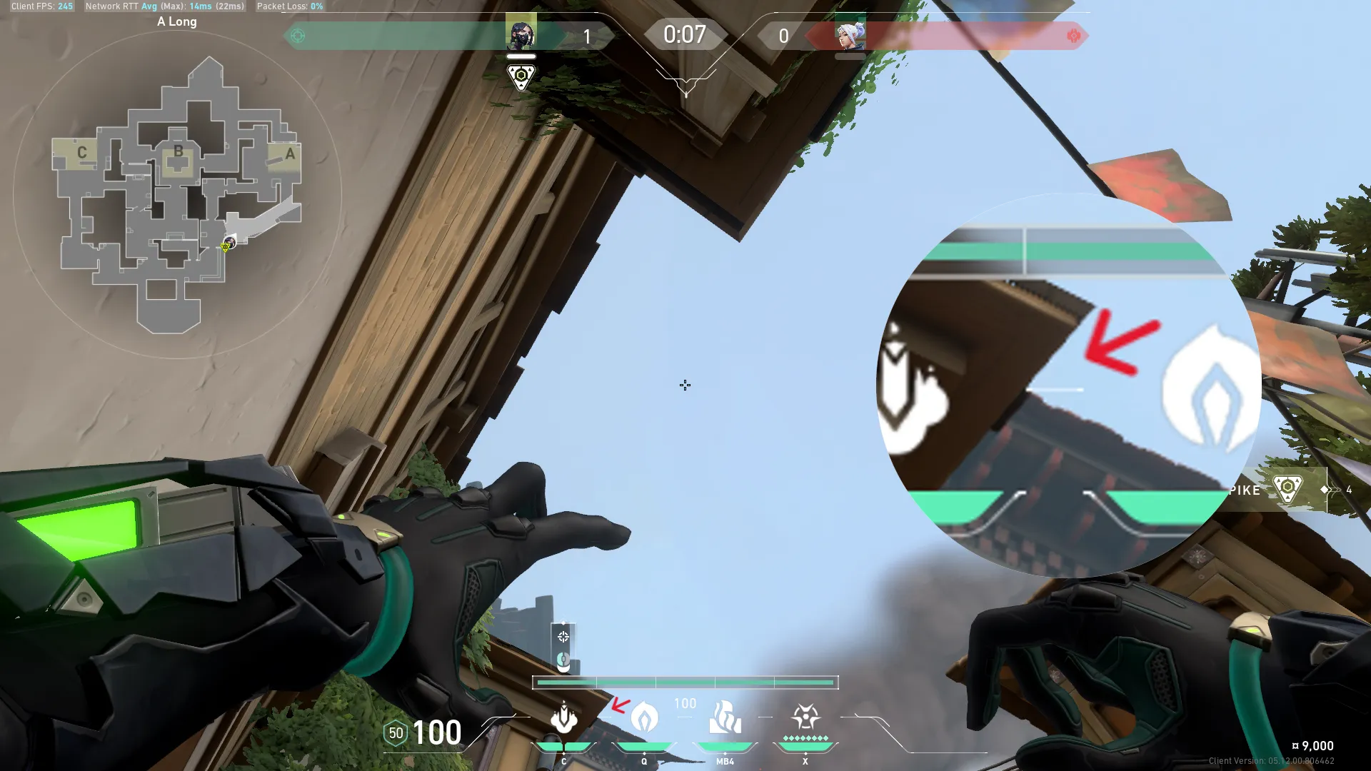 Viper Snake Bite on Haven Attack Site A — step 2 of 3: Aim — line up the shot
