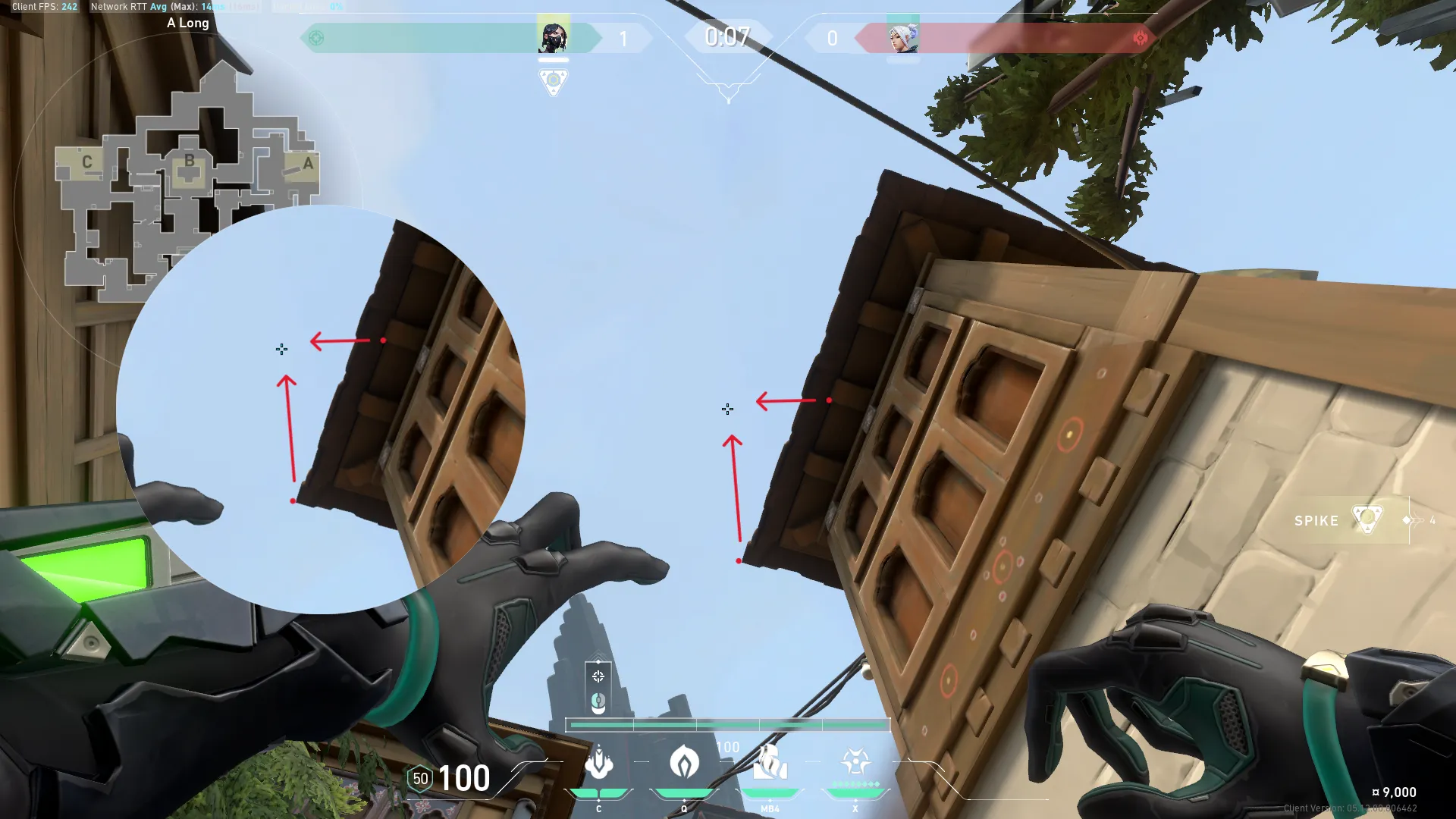 Viper Snake Bite on Haven Attack Site A — step 2 of 3: Aim — line up the shot