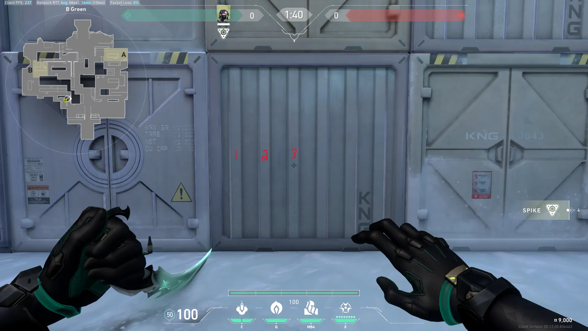 Viper Snake Bite on Icebox Defense Site B — step 1 of 6: Position — where to stand