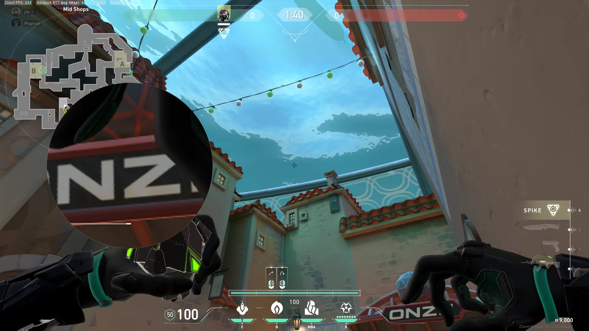 Viper Poison Cloud on Pearl Defense Site B — step 2 of 3: Aim — line up the shot