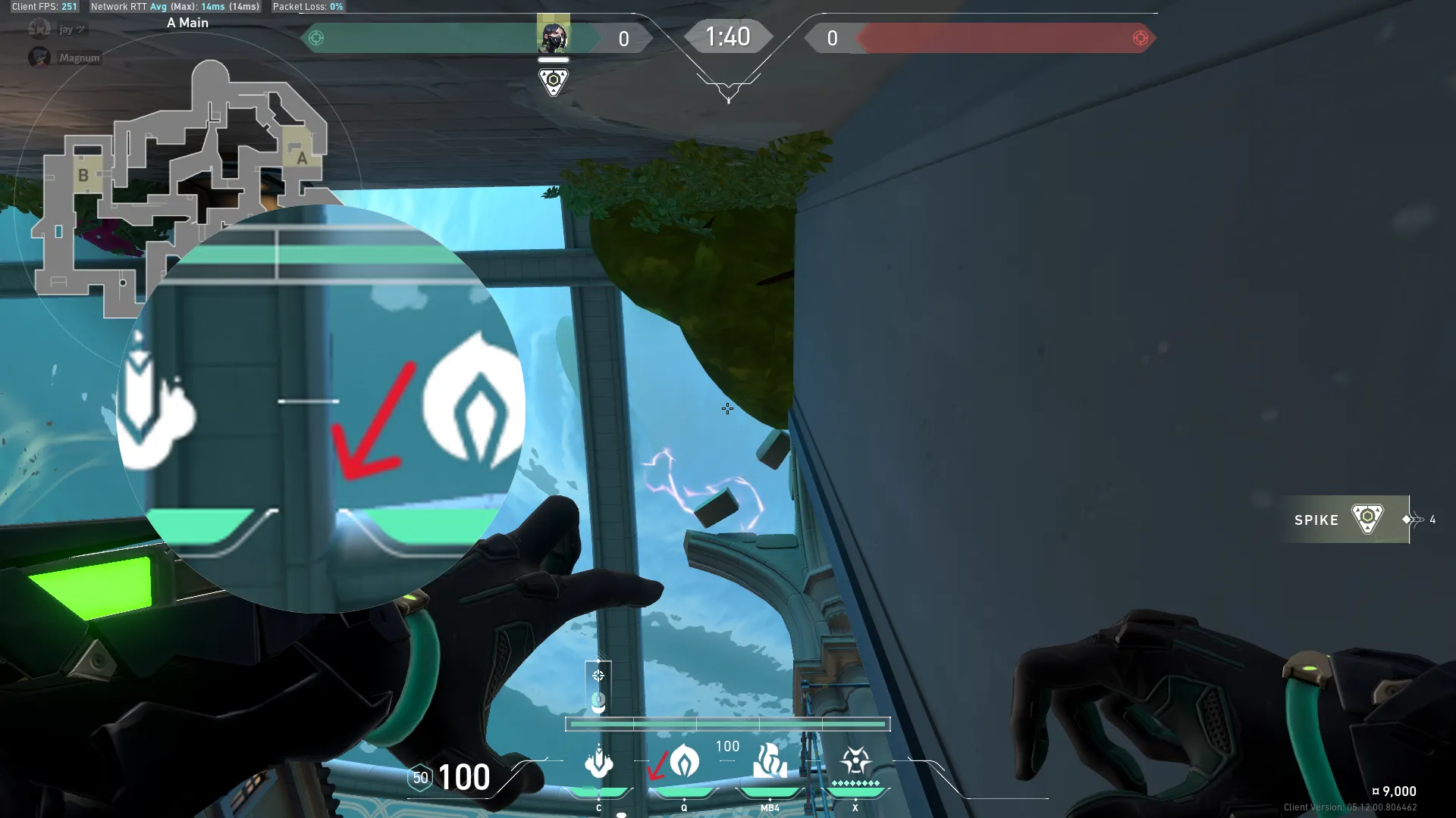 Viper Snake Bite on Pearl Attack Site A — step 2 of 3: Aim — line up the shot