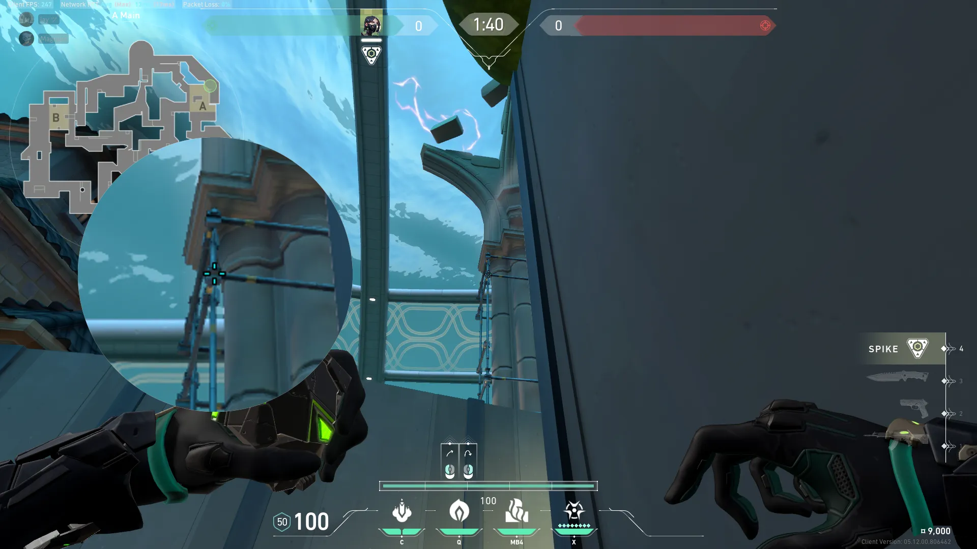 Viper Poison Cloud on Pearl Attack Site A — step 2 of 3: Aim — line up the shot