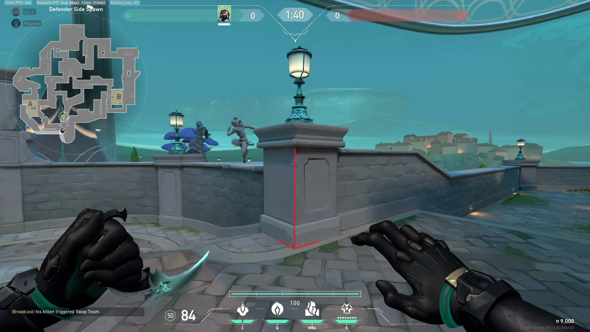 Viper Poison Cloud on Pearl Defense Site A — step 1 of 3: Position — where to stand