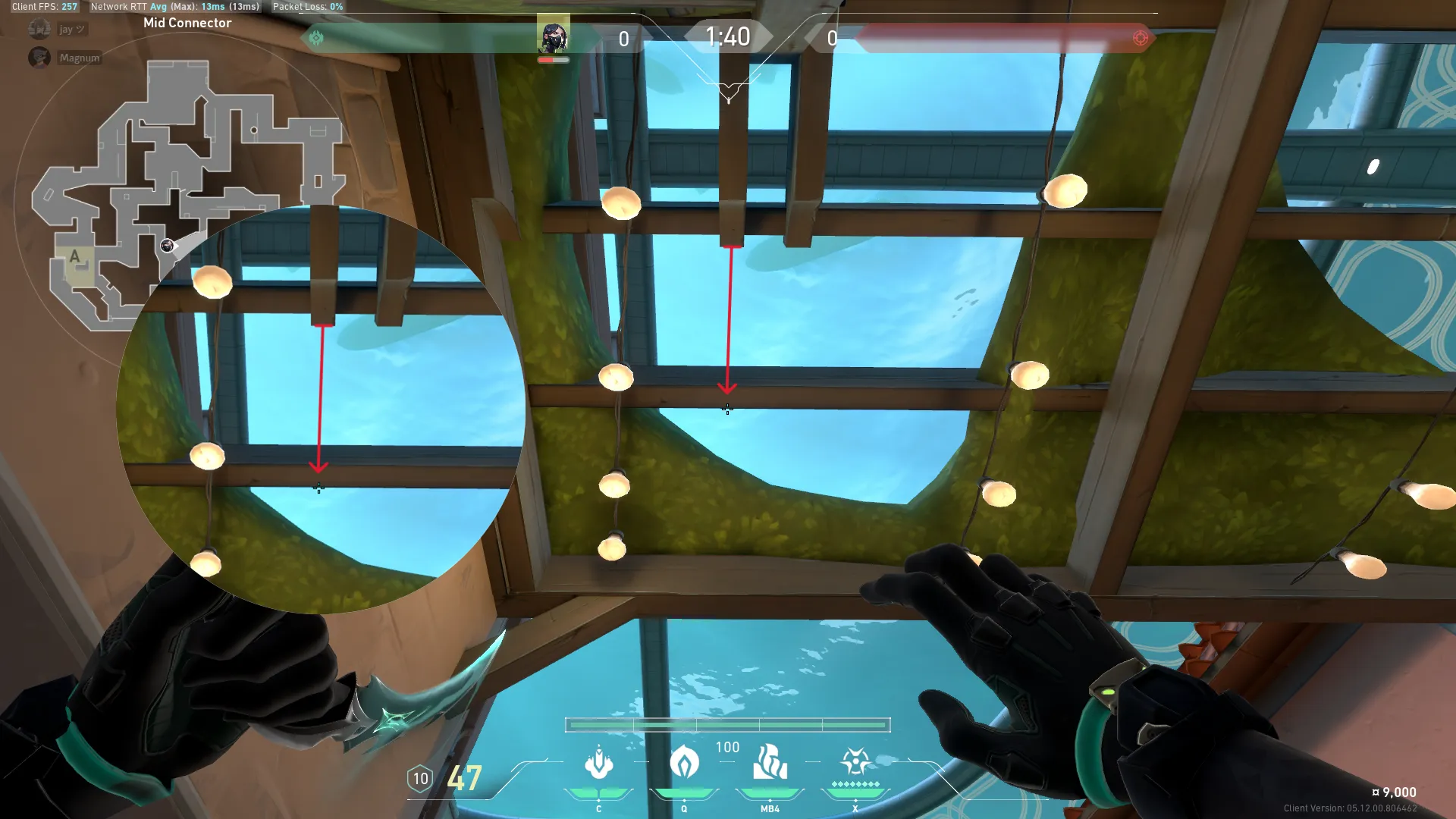 Viper Snake Bite on Pearl Defense Site B — step 2 of 4: Aim — line up the shot