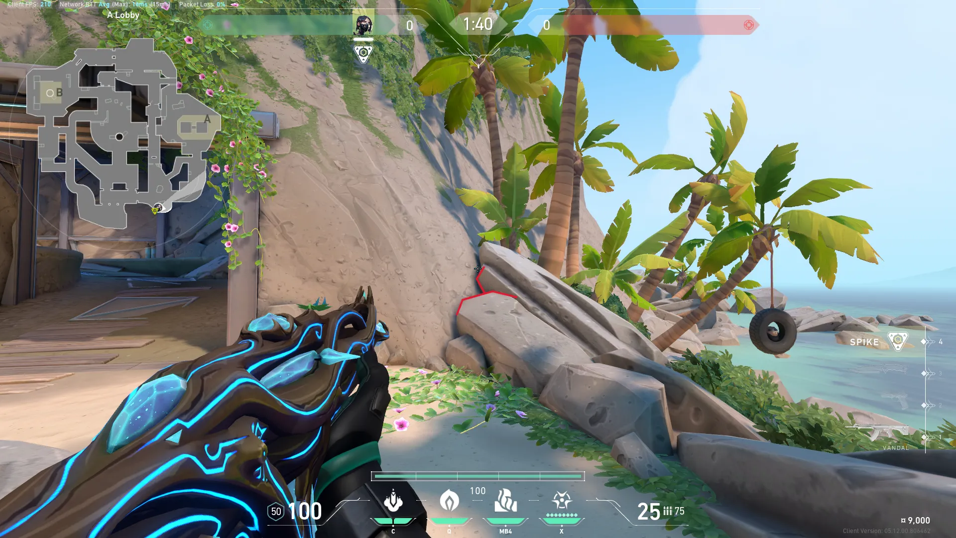 Viper Snake Bite on Breeze Attack Site A — step 1 of 4: Position — where to stand