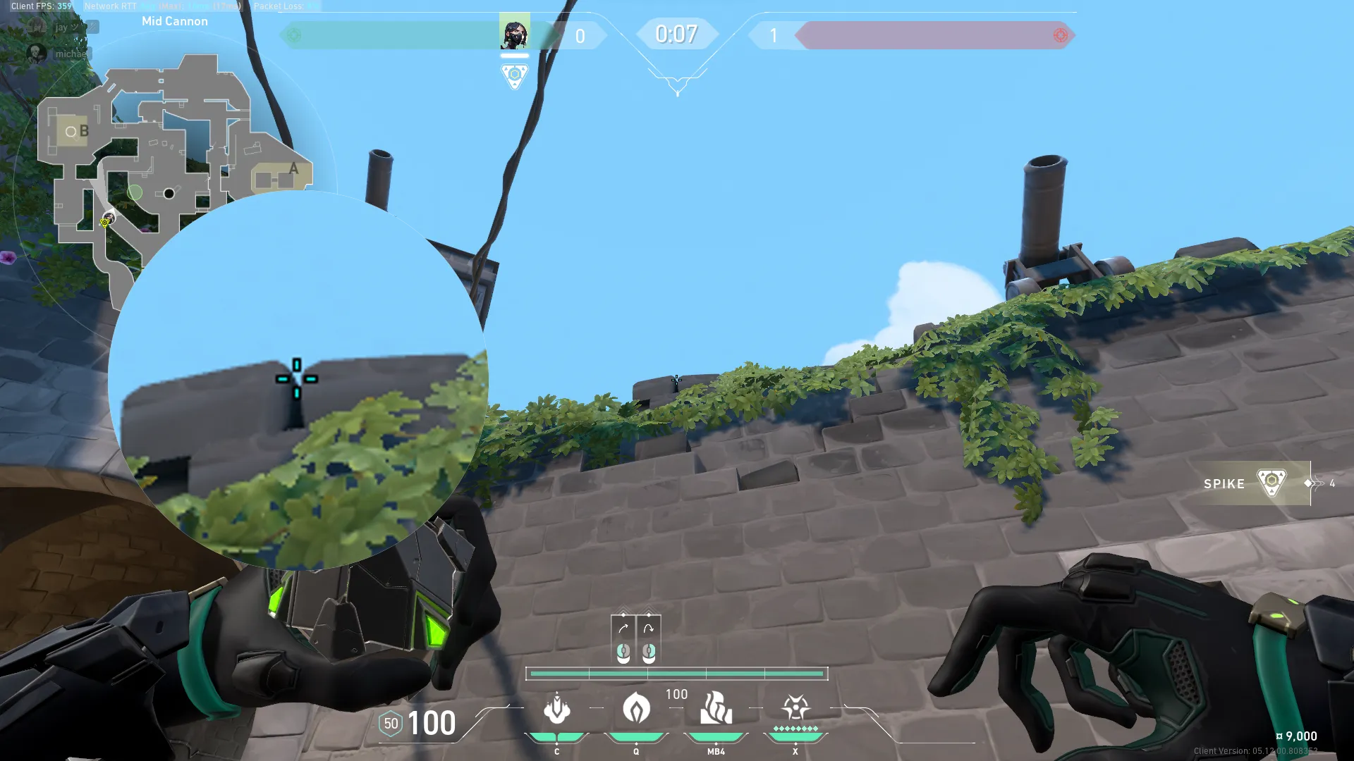 Viper Poison Cloud on Breeze Attack Mid — step 3 of 5: Aim — line up the shot