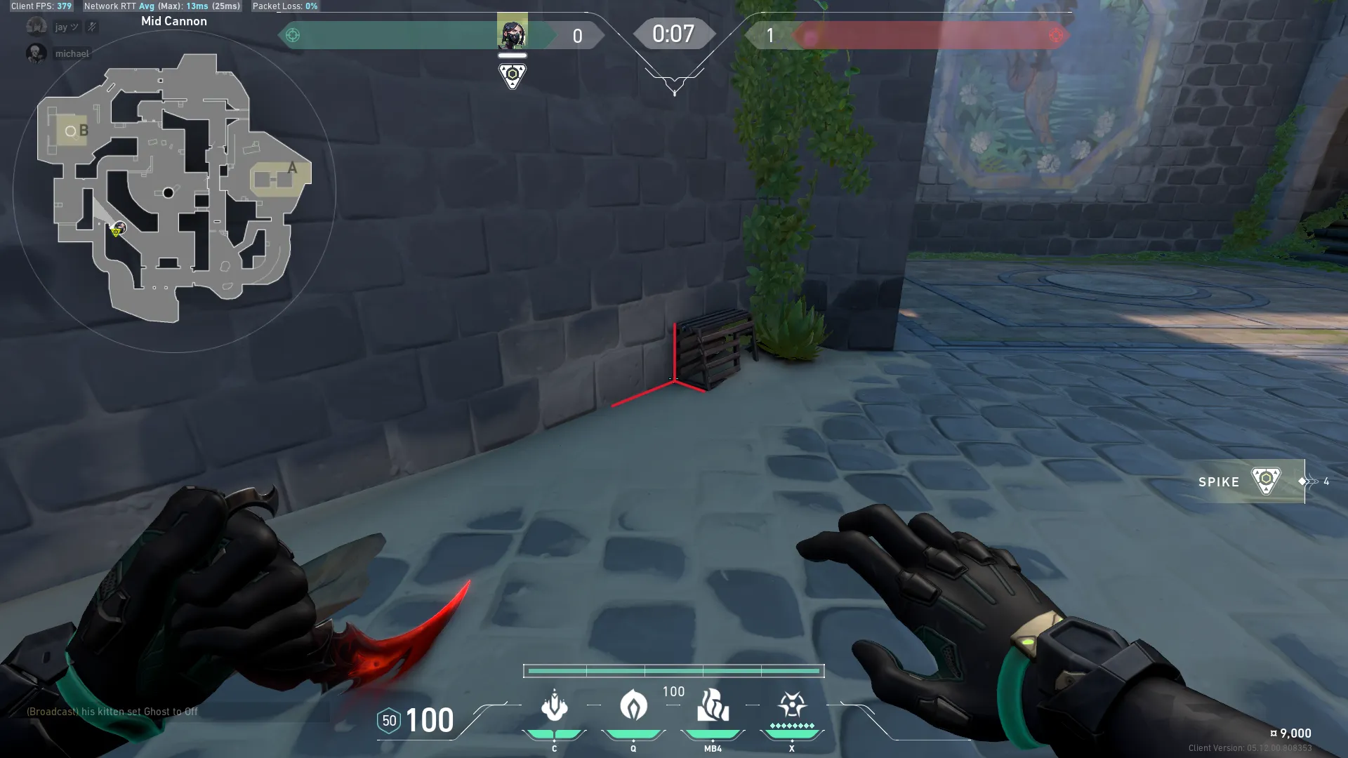 Viper Snake Bite on Breeze Attack Site B — step 1 of 3: Position — where to stand