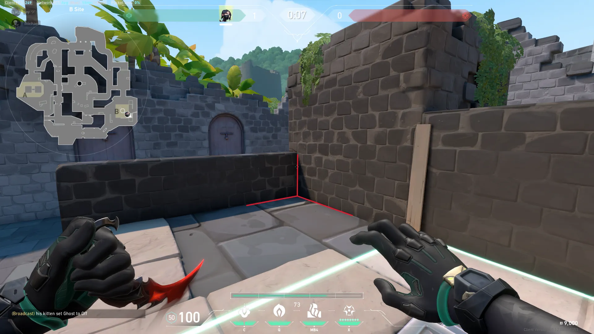 Viper Poison Cloud on Breeze Defense Site B — step 1 of 3: Position — where to stand