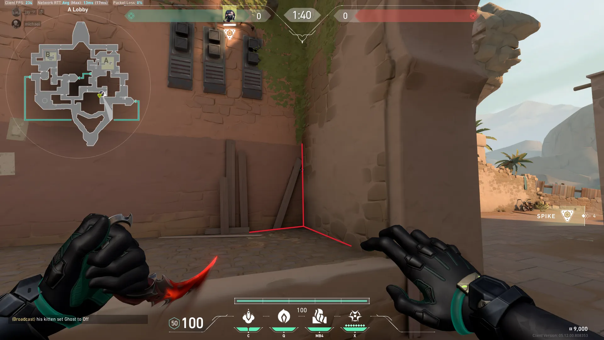 Viper Snake Bite on Bind Defense Site B — step 4 of 6: Aim — line up the shot