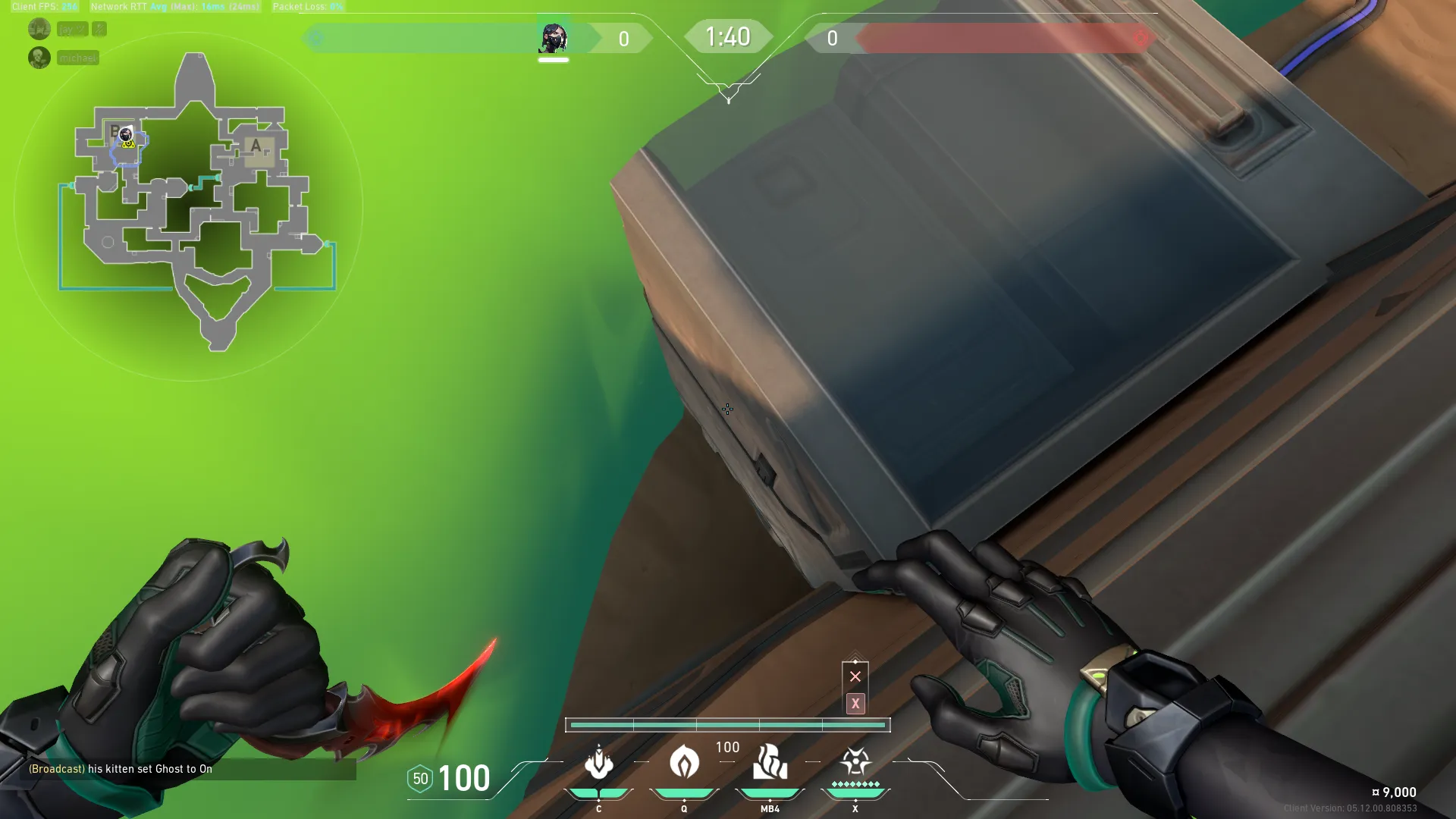 Viper Snake Bite on Bind Defense Site B — step 4 of 6: Aim — line up the shot