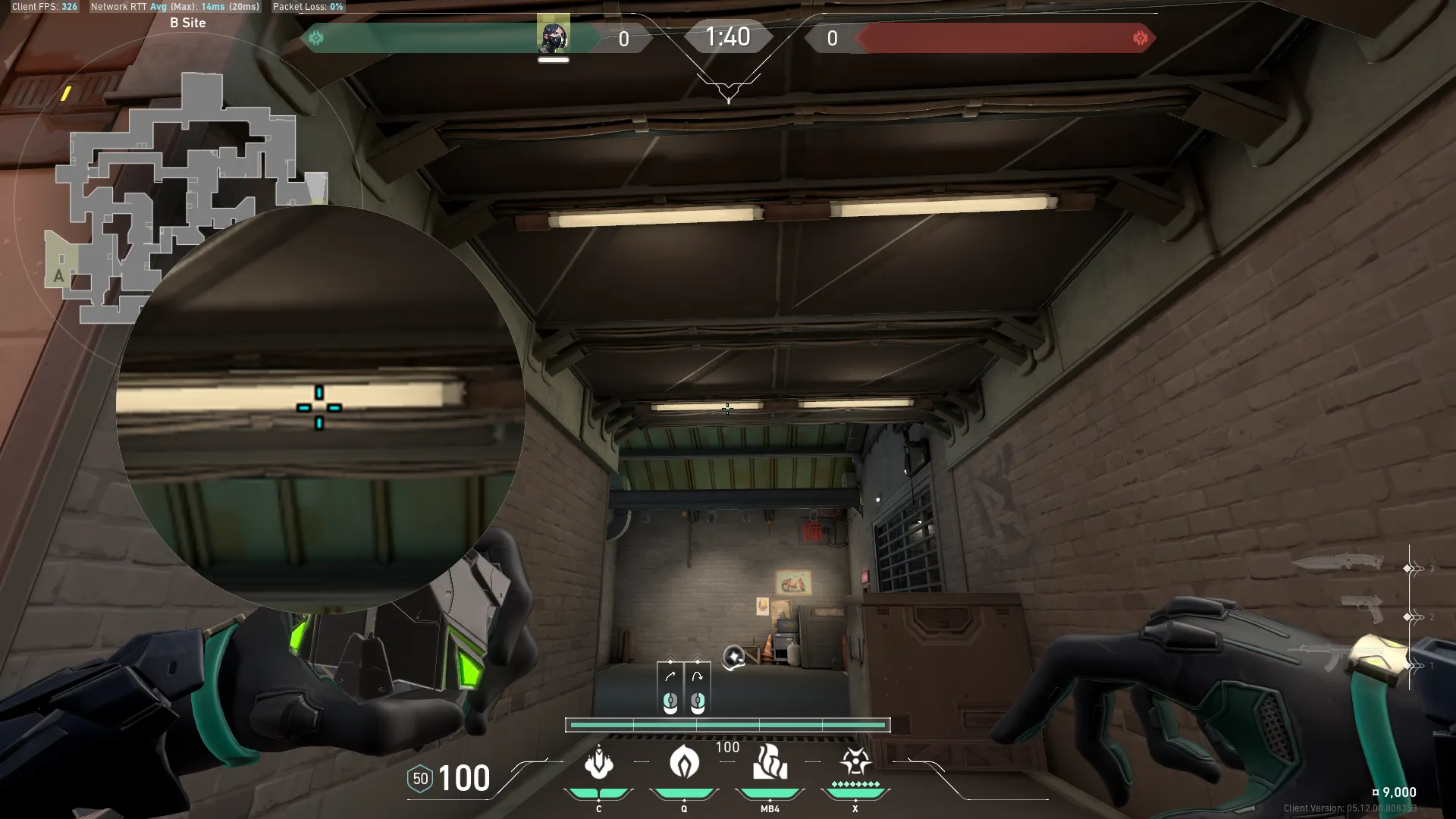 Viper Poison Cloud on Split Attack Site B — step 2 of 4: Aim — line up the shot