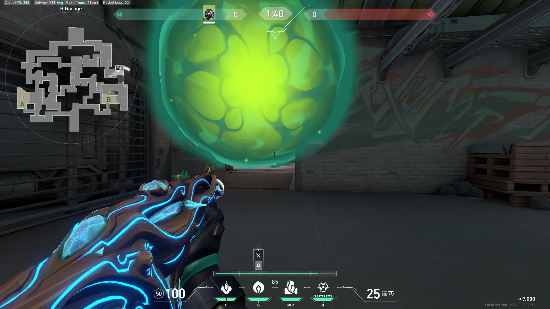 Viper Poison Cloud on Split Attack Site B — step 3 of 4: Aim — line up the shot