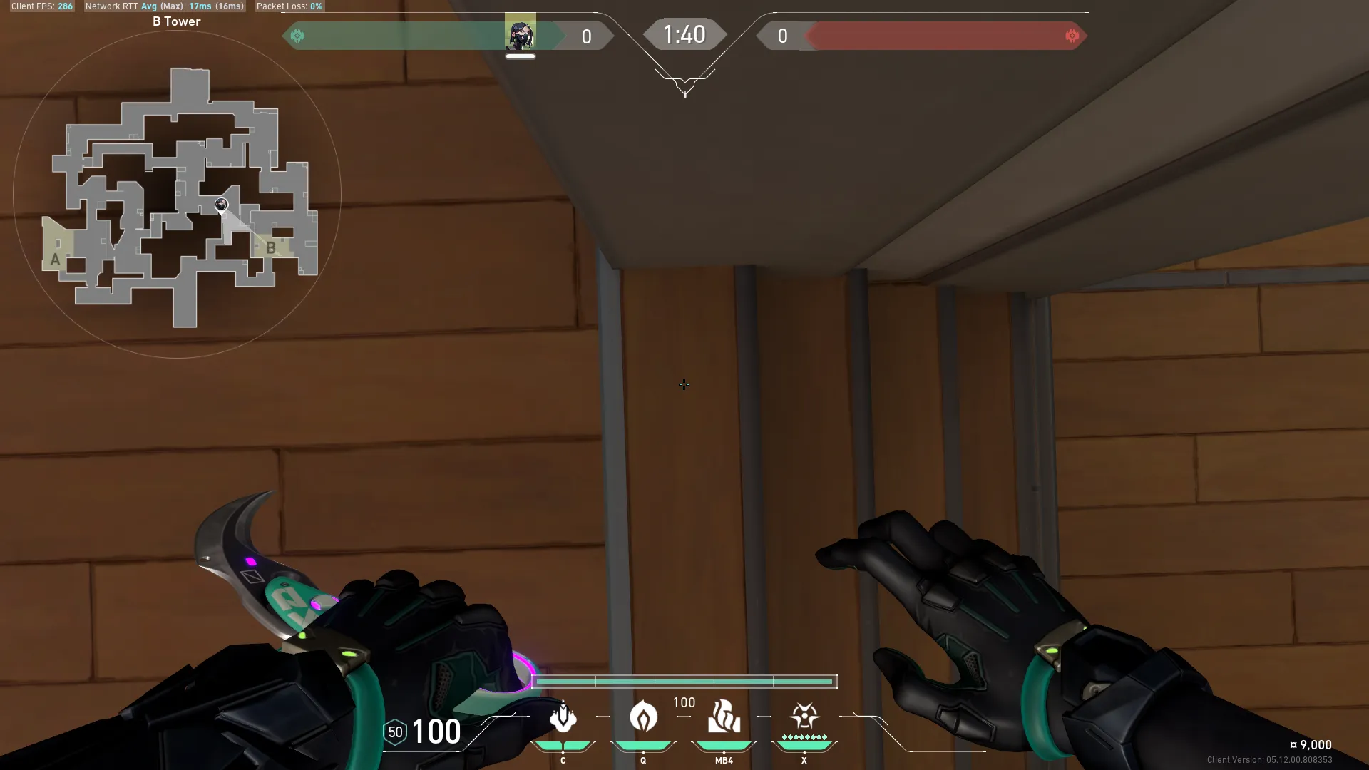 Viper Poison Cloud on Split Attack Mid — step 1 of 4: Position — where to stand