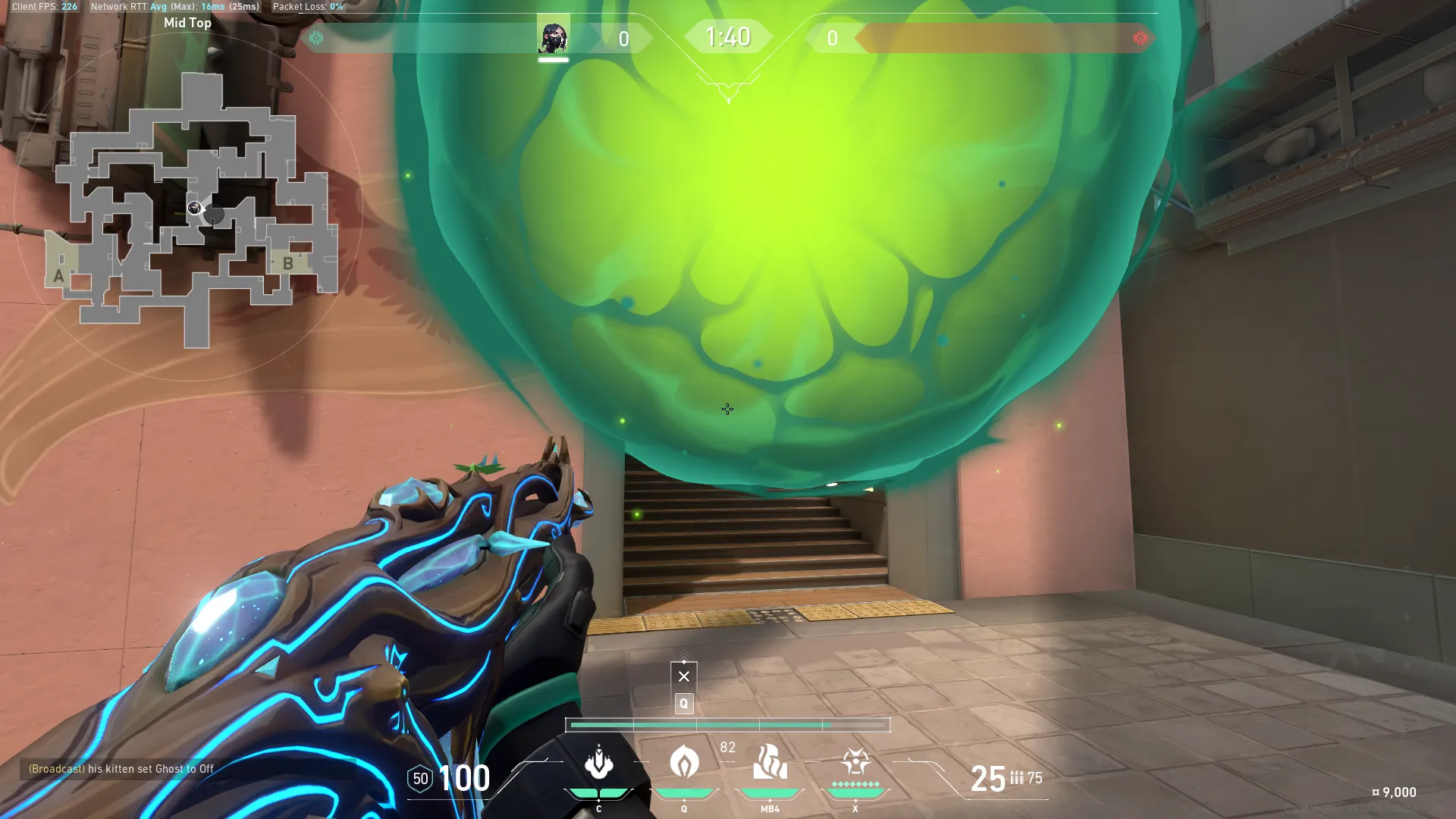 Viper Poison Cloud on Split Attack Mid — step 3 of 4: Aim — line up the shot