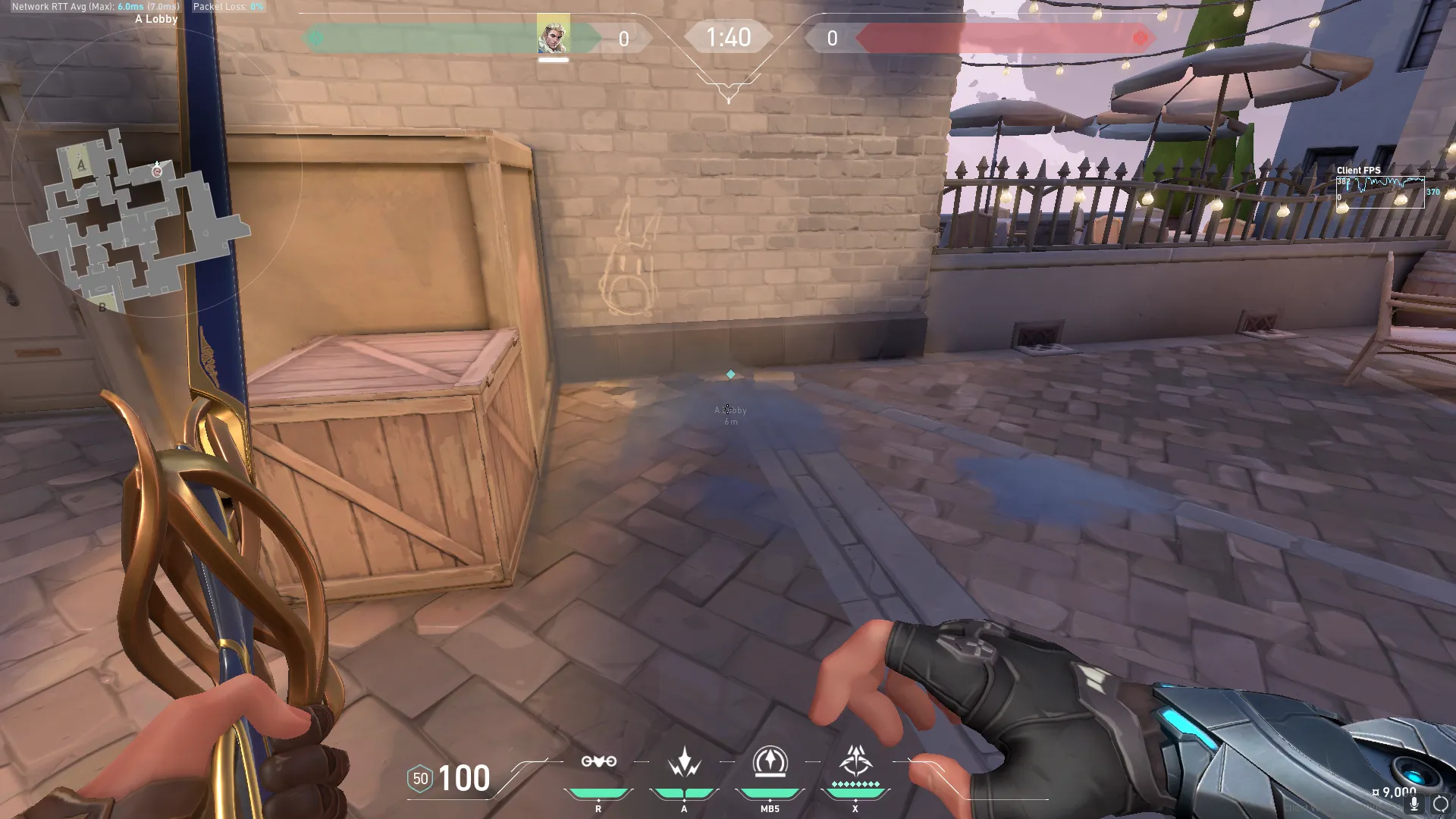 Sova Recon Bolt on Ascent Attack Site A — step 1 of 3: Position — where to stand