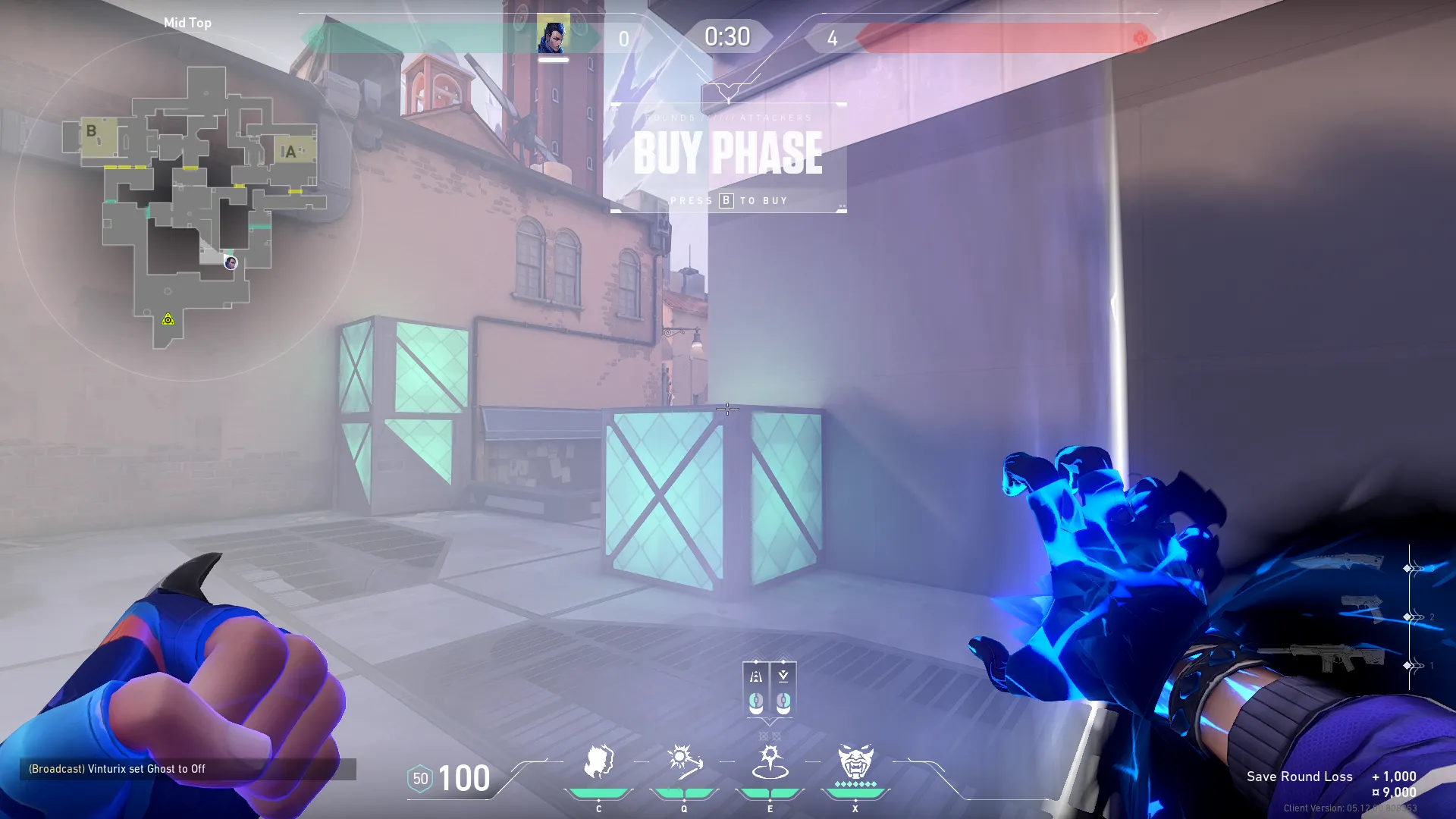 Top Mid to Mid Courtyard Safe — Yoru lineup on Ascent