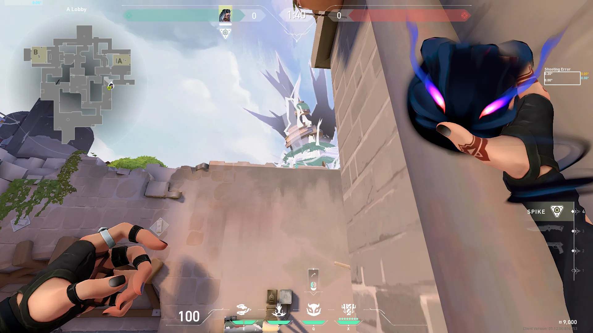 Fade Haunt on Ascent Attack Site A — step 2 of 3: Aim — line up the shot