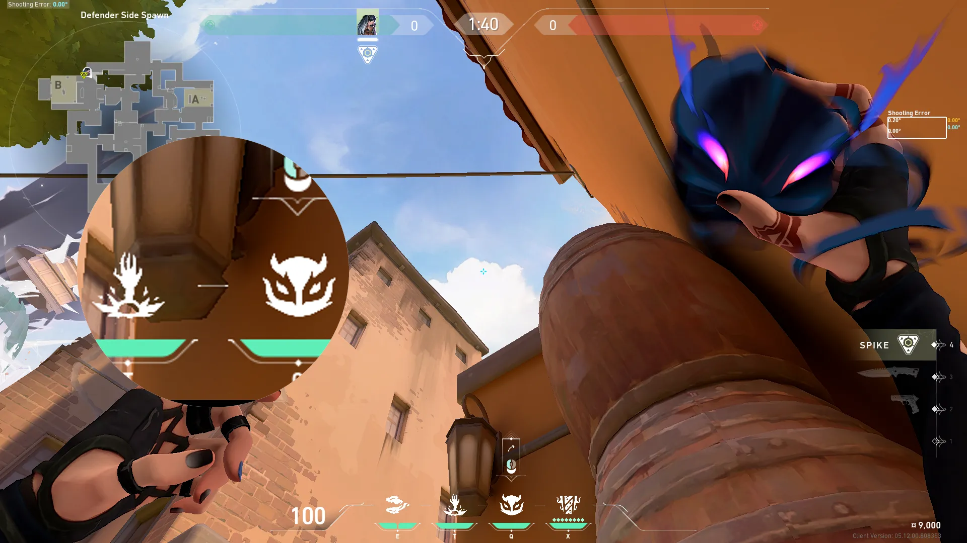 Fade Haunt on Ascent Defense Site B — step 2 of 3: Aim — line up the shot